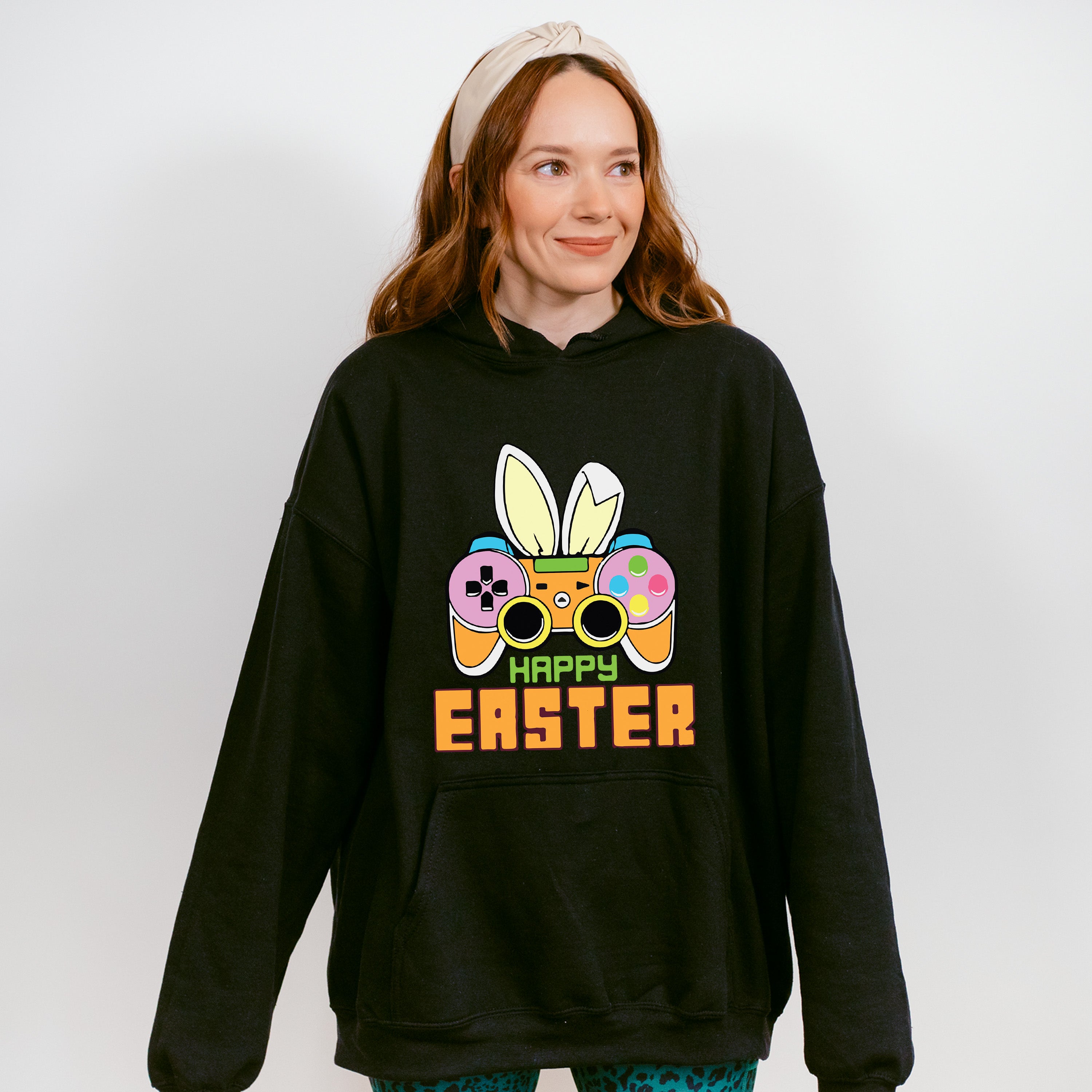 Easter Bunny Controller Easter Day Unisex Crewneck T-Shirt Sweatshirt Hoodie