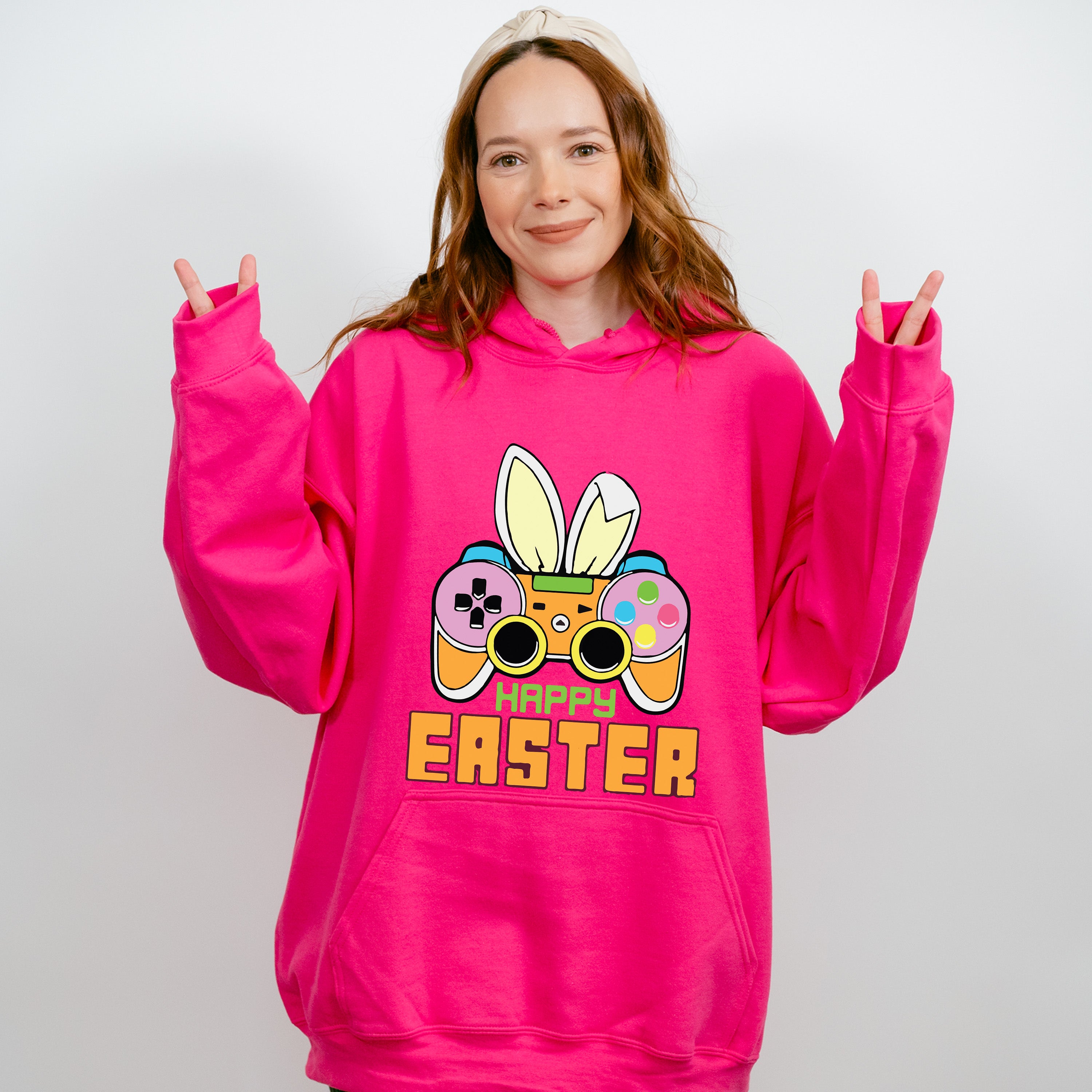 Easter Bunny Controller Easter Day Unisex Crewneck T-Shirt Sweatshirt Hoodie