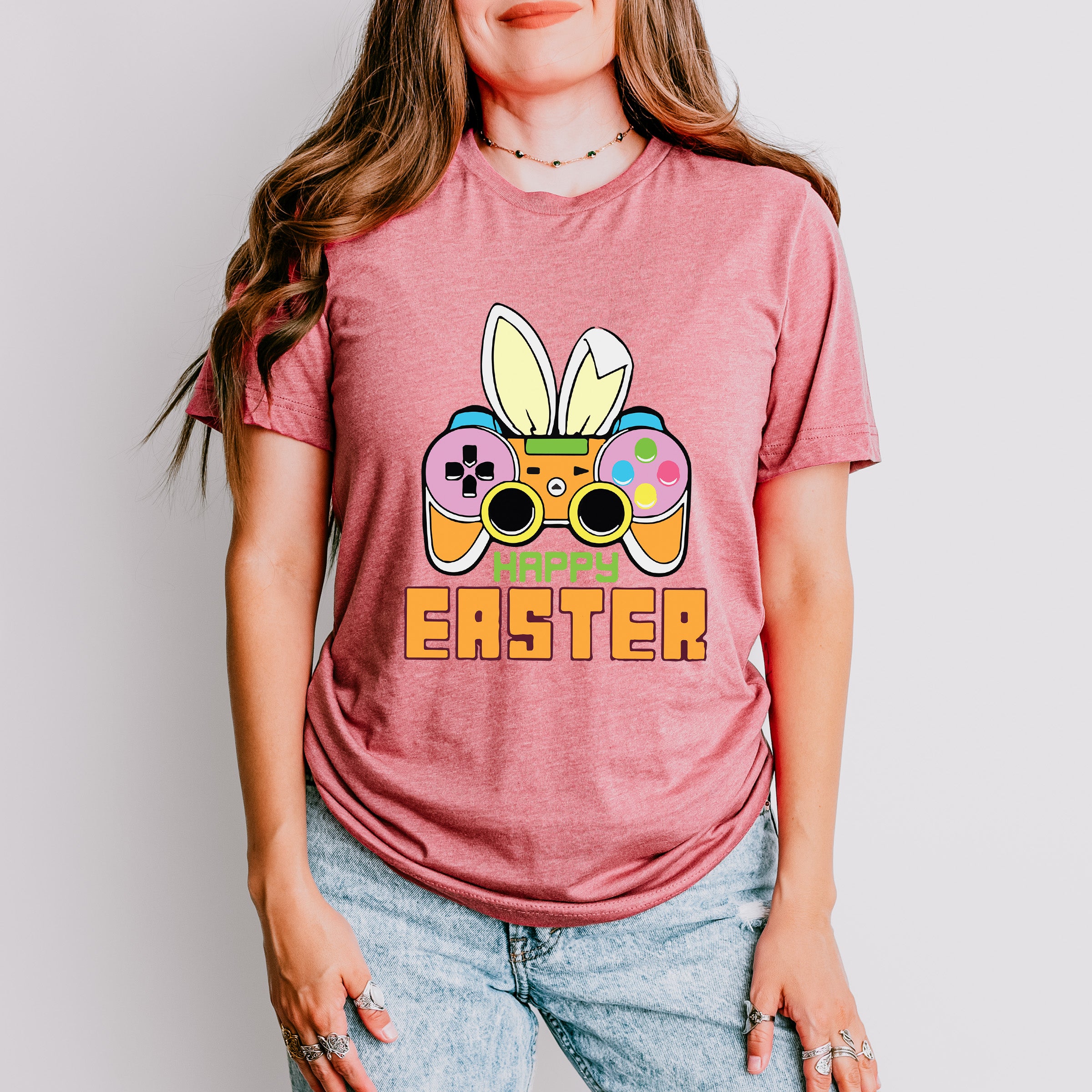 Easter Bunny Controller Easter Day Unisex Crewneck T-Shirt Sweatshirt Hoodie