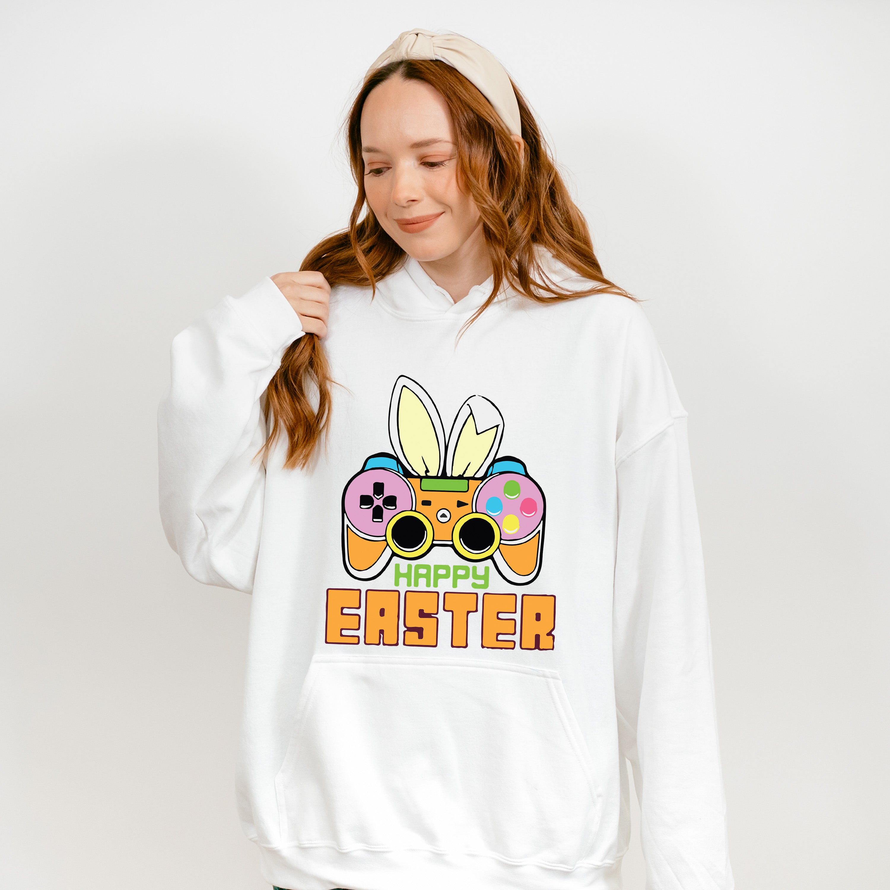 Easter Bunny Controller Easter Day Unisex Crewneck T-Shirt Sweatshirt Hoodie