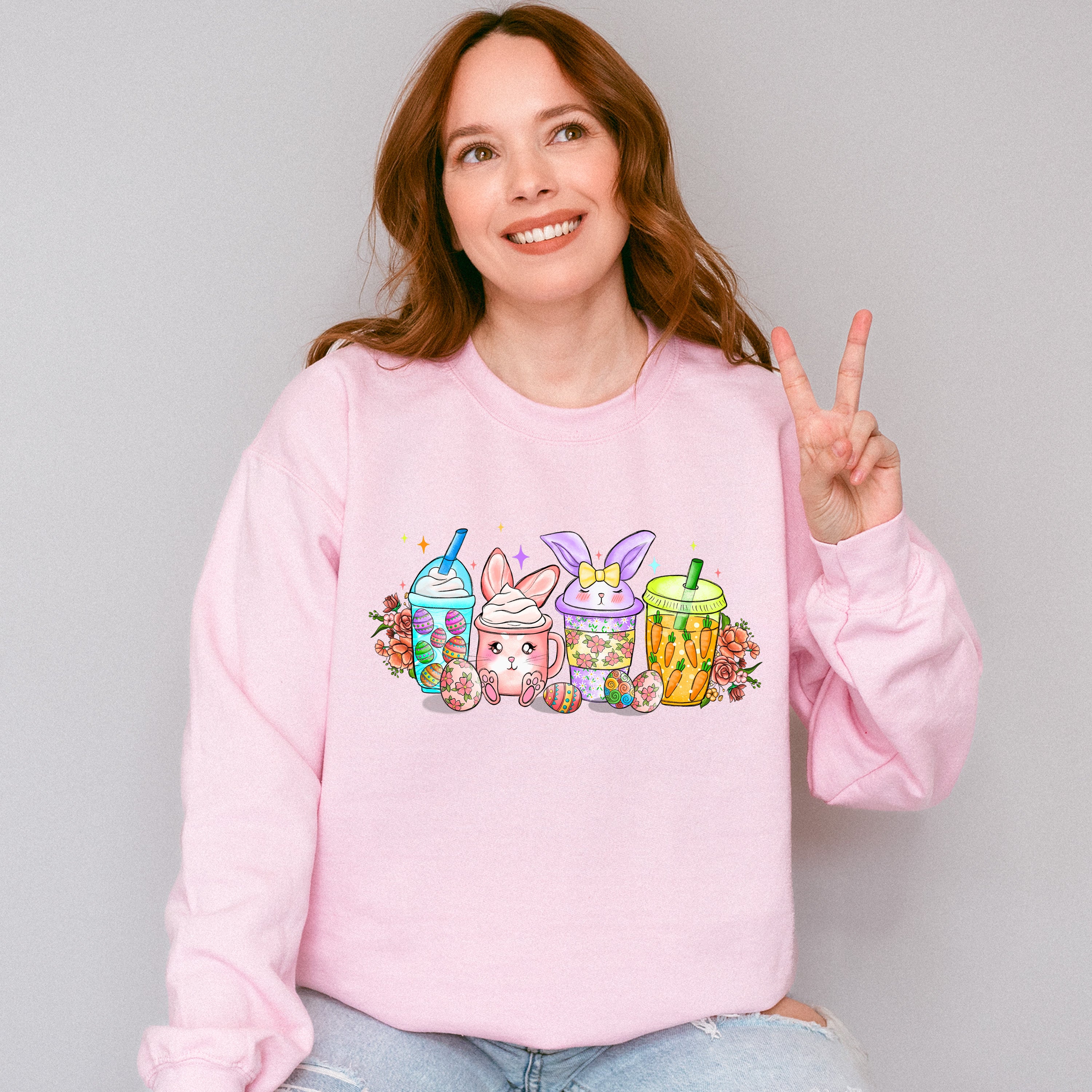 Easter Beverages Easter Day Unisex Crewneck T-Shirt Sweatshirt Hoodie