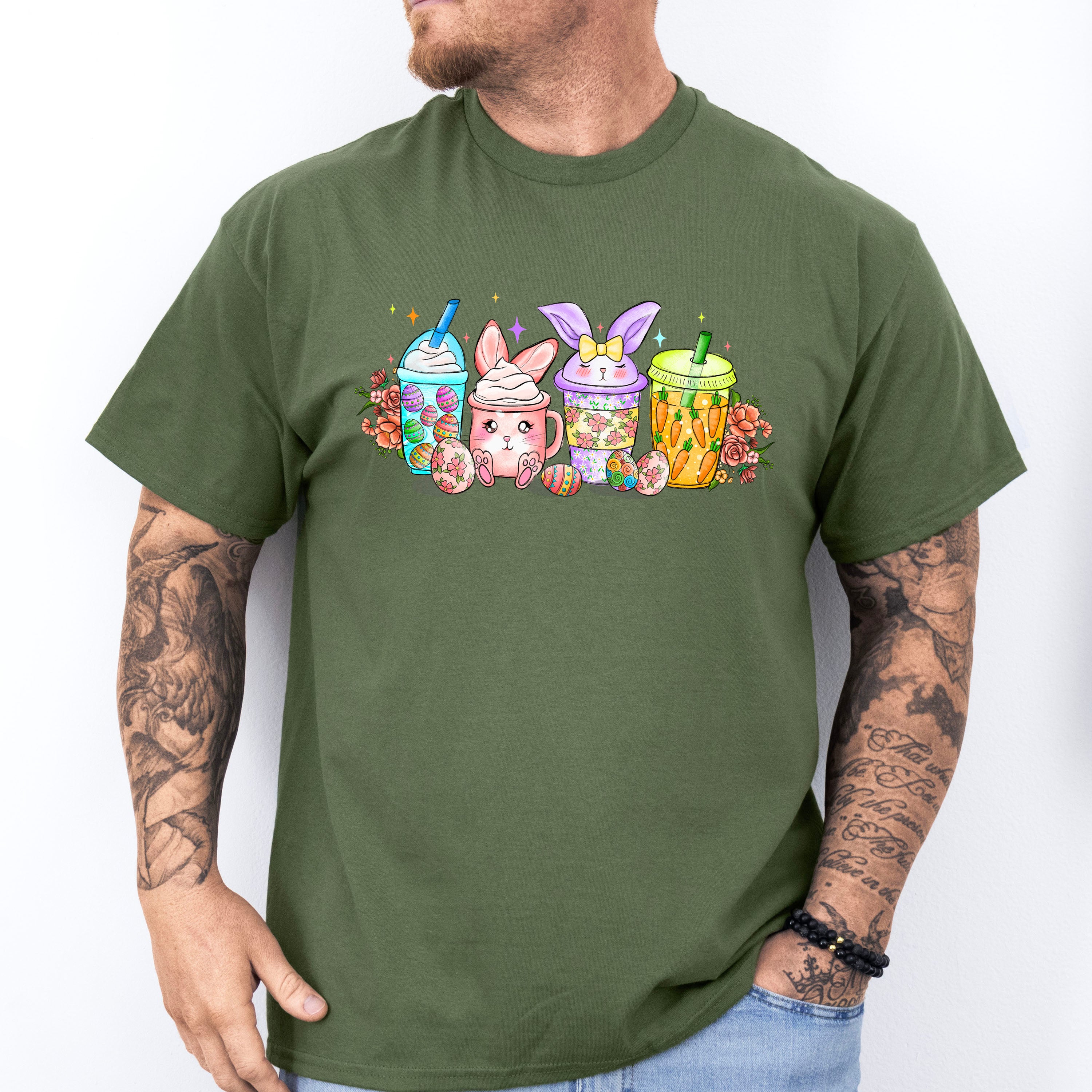 Easter Beverages Easter Day Unisex Crewneck T-Shirt Sweatshirt Hoodie
