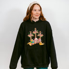 He Is Risen Cross Easter Day Unisex Crewneck T-Shirt Sweatshirt Hoodie