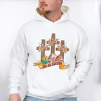 He Is Risen Cross Easter Day Unisex Crewneck T-Shirt Sweatshirt Hoodie