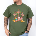 He Is Risen Cross Easter Day Unisex Crewneck T-Shirt Sweatshirt Hoodie