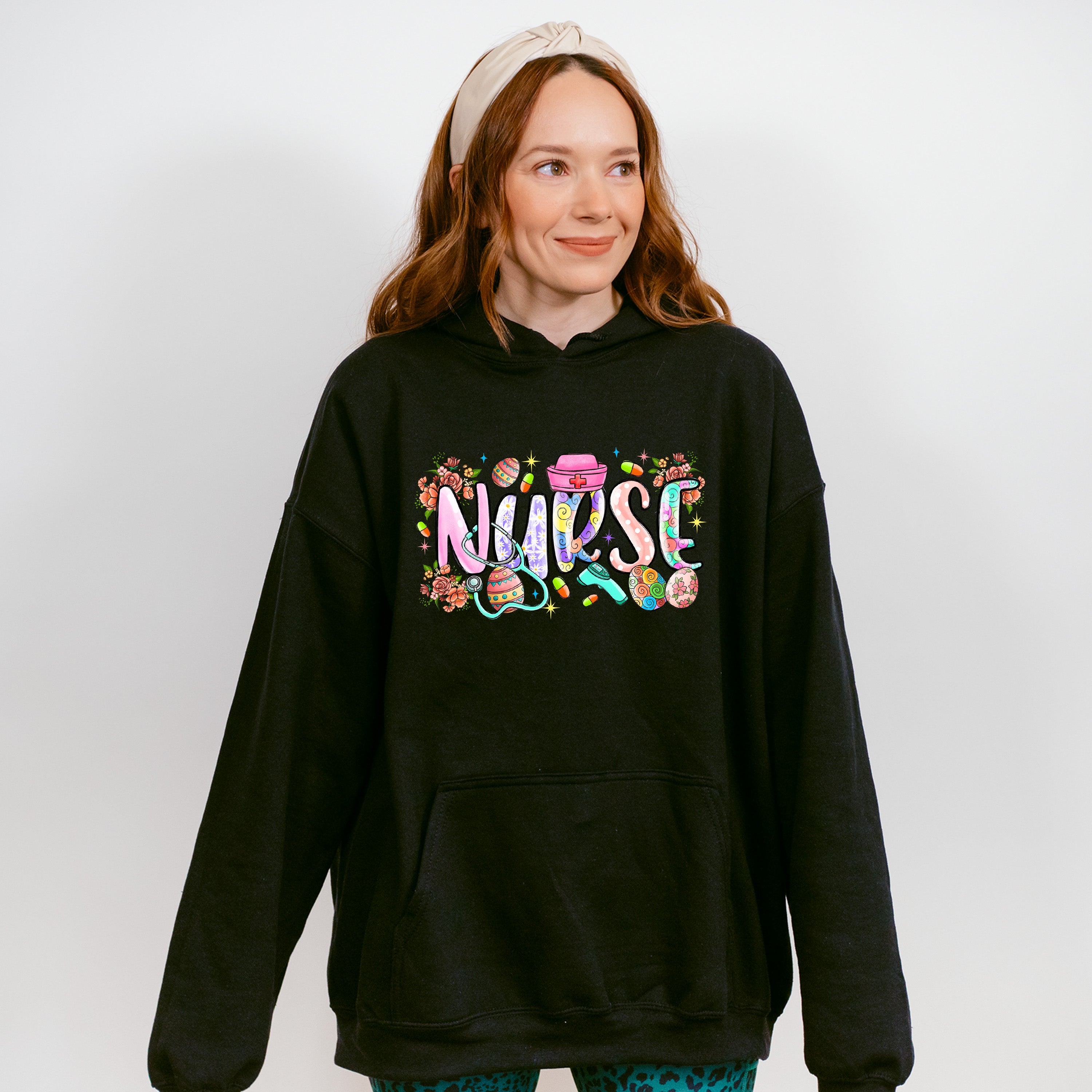Easter Cute Nurse Easter Day Unisex Crewneck T-Shirt Sweatshirt Hoodie