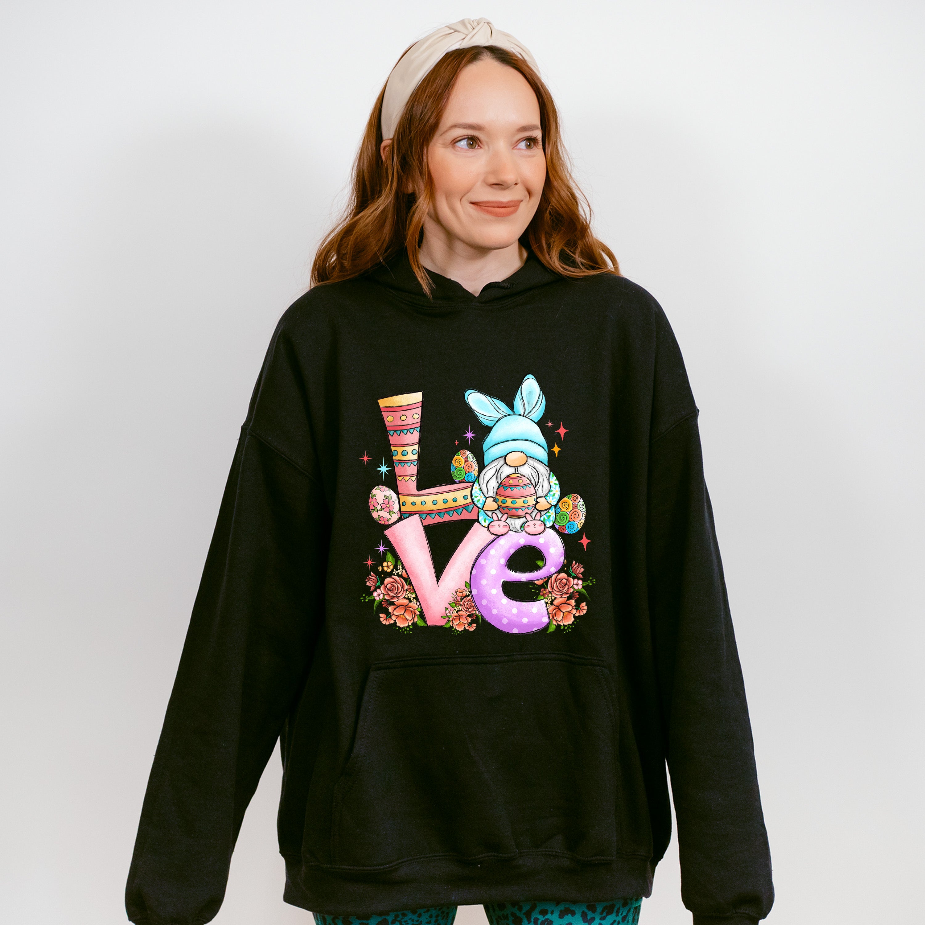 Love Gnome Easter Day Unisex Crewneck T-Shirt Sweatshirt Hoodie