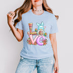 Love Gnome Easter Day Unisex Crewneck T-Shirt Sweatshirt Hoodie