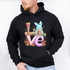 Love Gnome Easter Day Unisex Crewneck T-Shirt Sweatshirt Hoodie