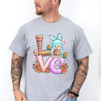Love Gnome Easter Day Unisex Crewneck T-Shirt Sweatshirt Hoodie