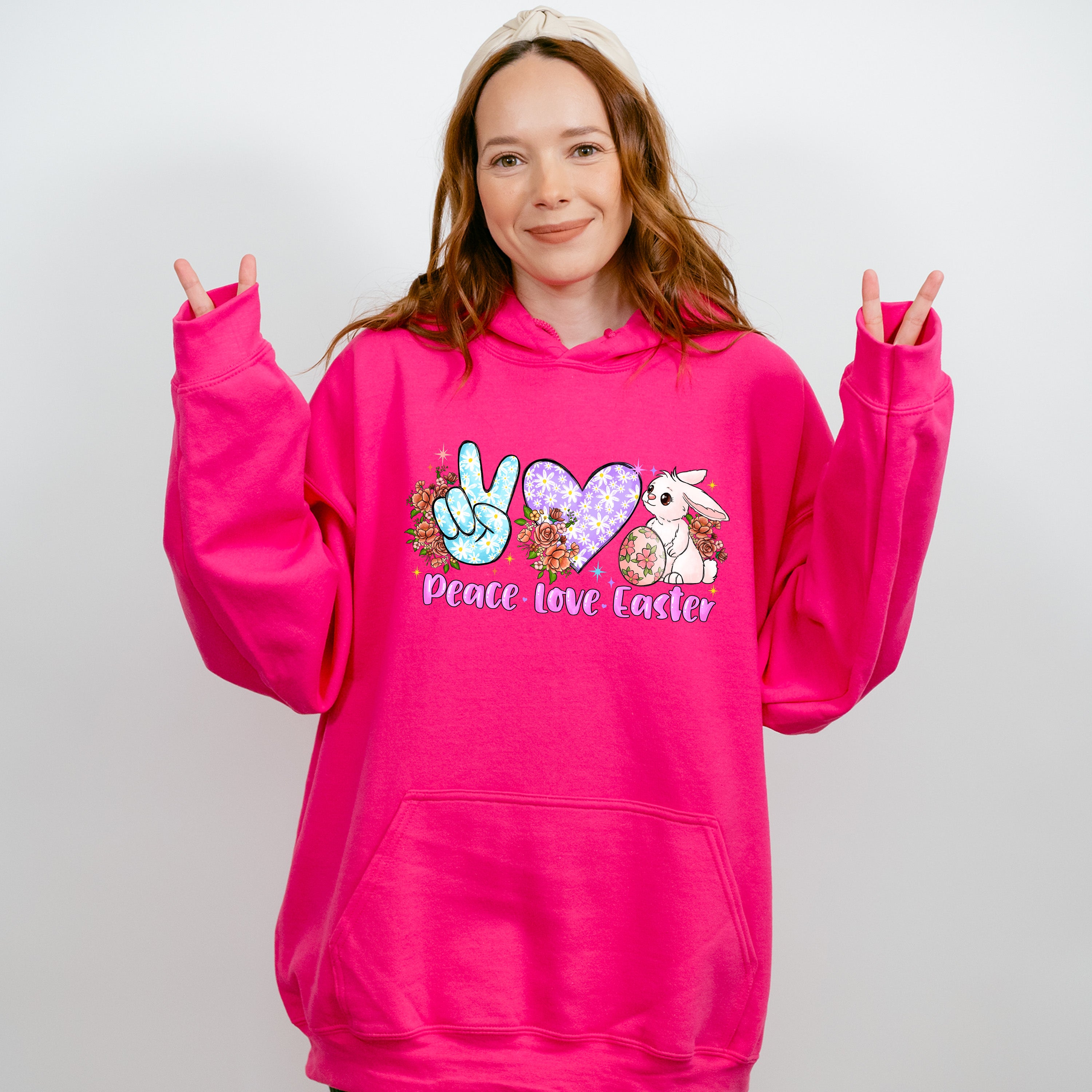 Peace Love Easter Easter Day Unisex Crewneck T-Shirt Sweatshirt Hoodie