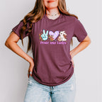 Peace Love Easter Easter Day Unisex Crewneck T-Shirt Sweatshirt Hoodie