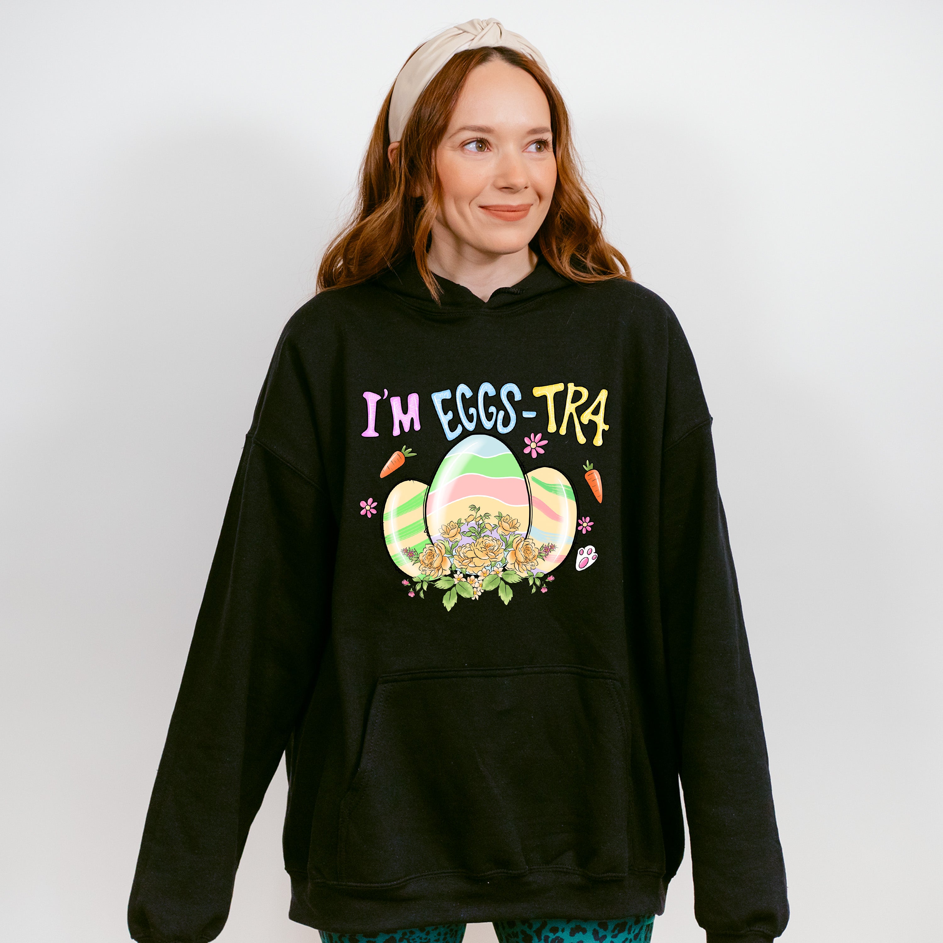 I'm Eggs-Tra Easter Day Unisex Crewneck T-Shirt Sweatshirt Hoodie