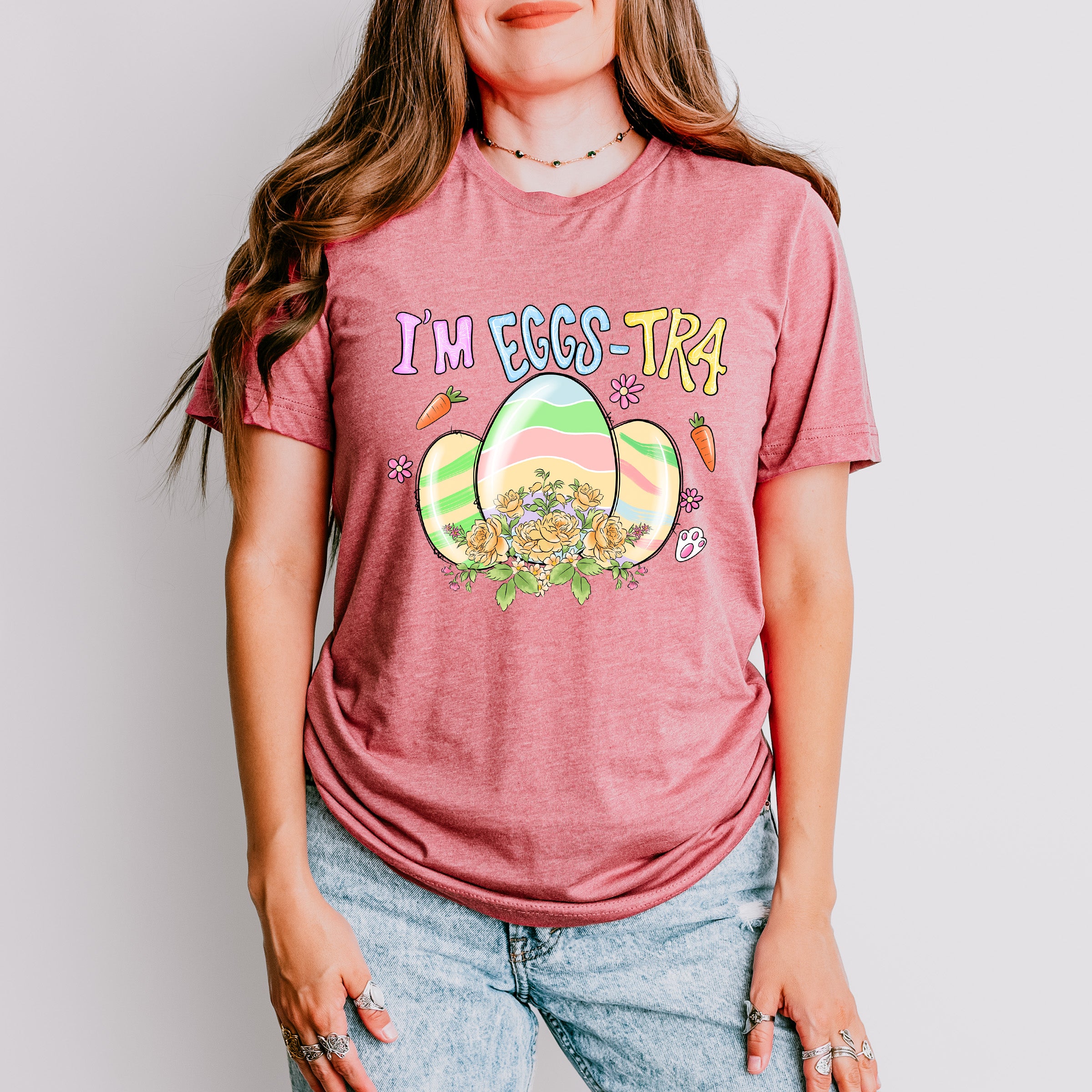 I'm Eggs-Tra Easter Day Unisex Crewneck T-Shirt Sweatshirt Hoodie