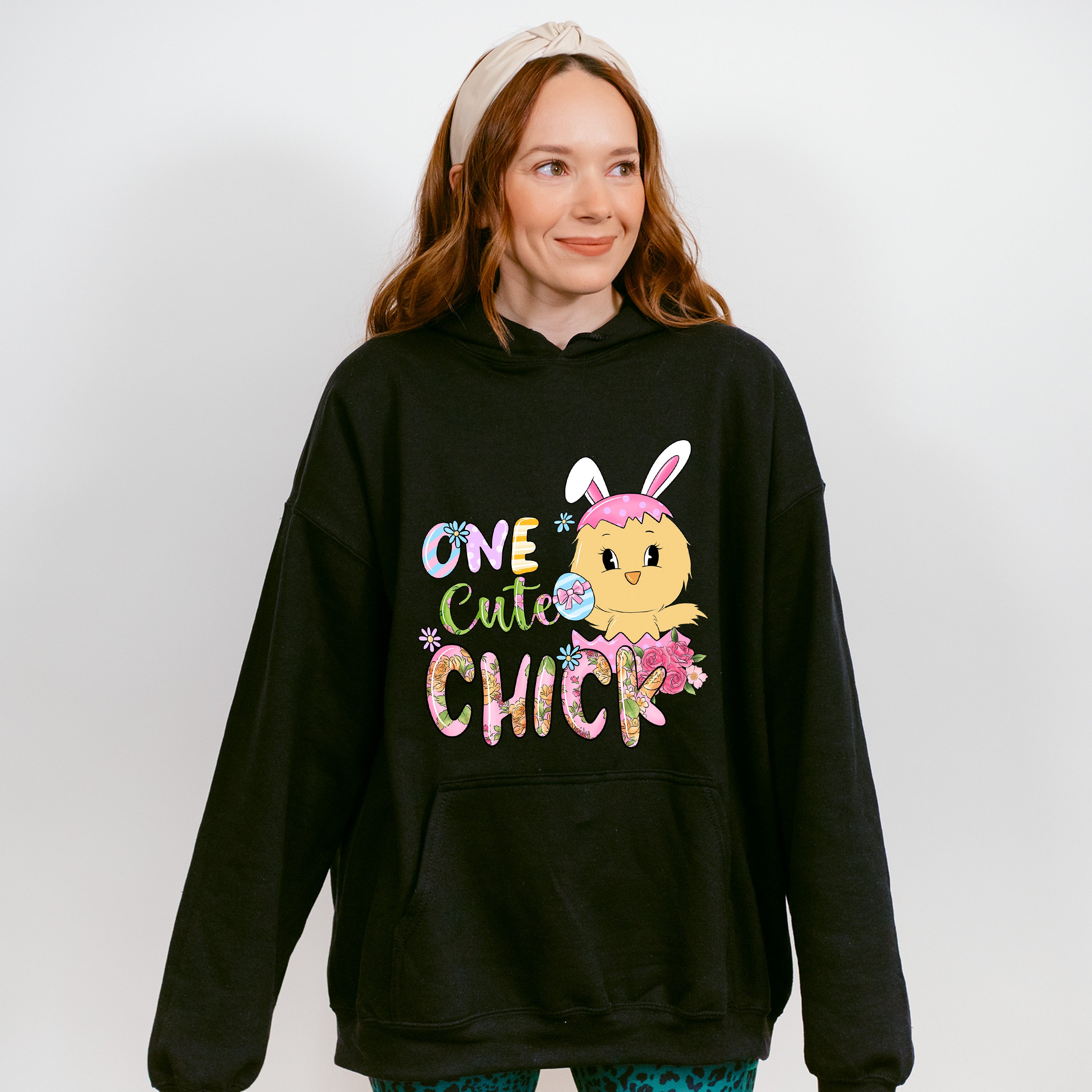 One Cute Chick Easter Day Unisex Crewneck T-Shirt Sweatshirt Hoodie