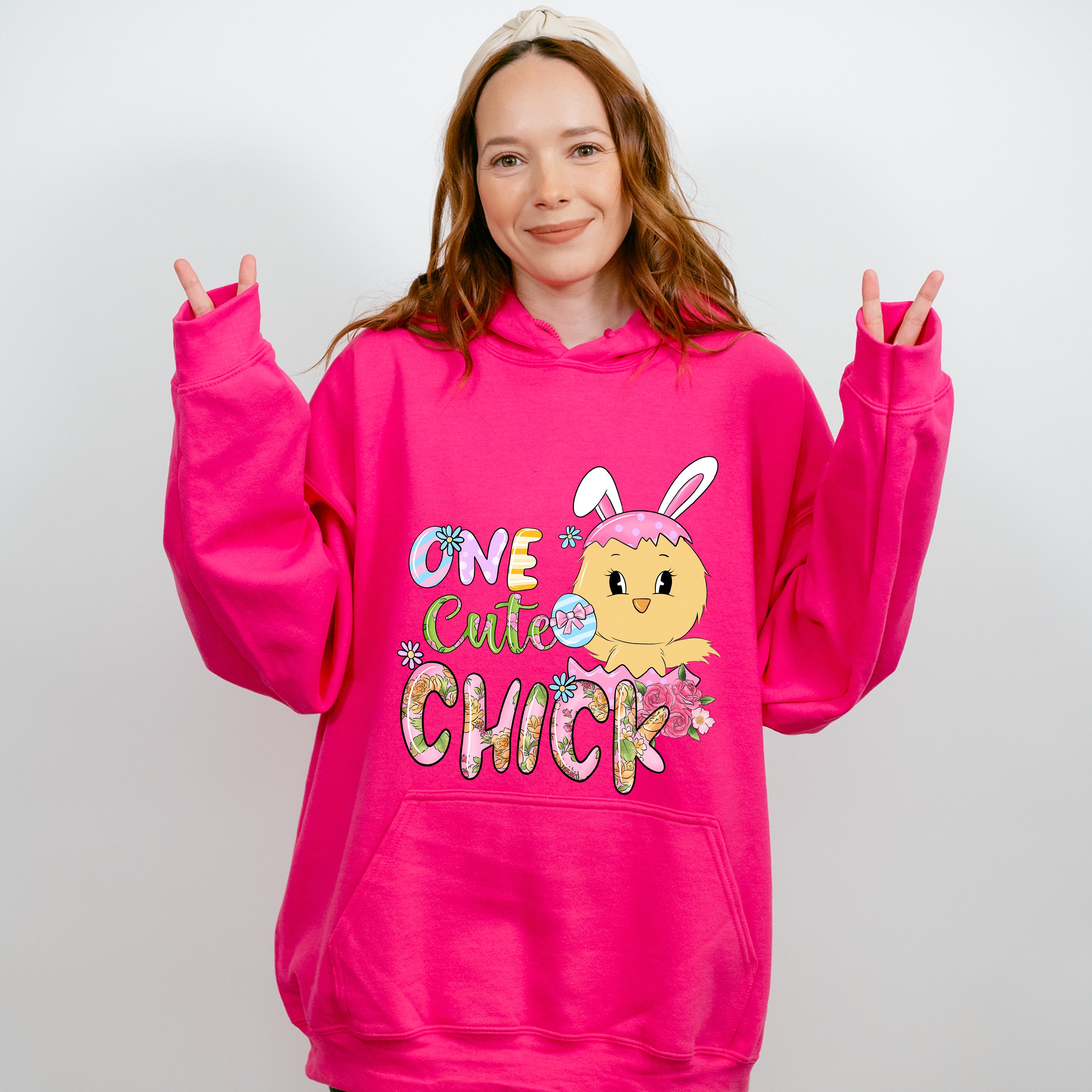 One Cute Chick Easter Day Unisex Crewneck T-Shirt Sweatshirt Hoodie