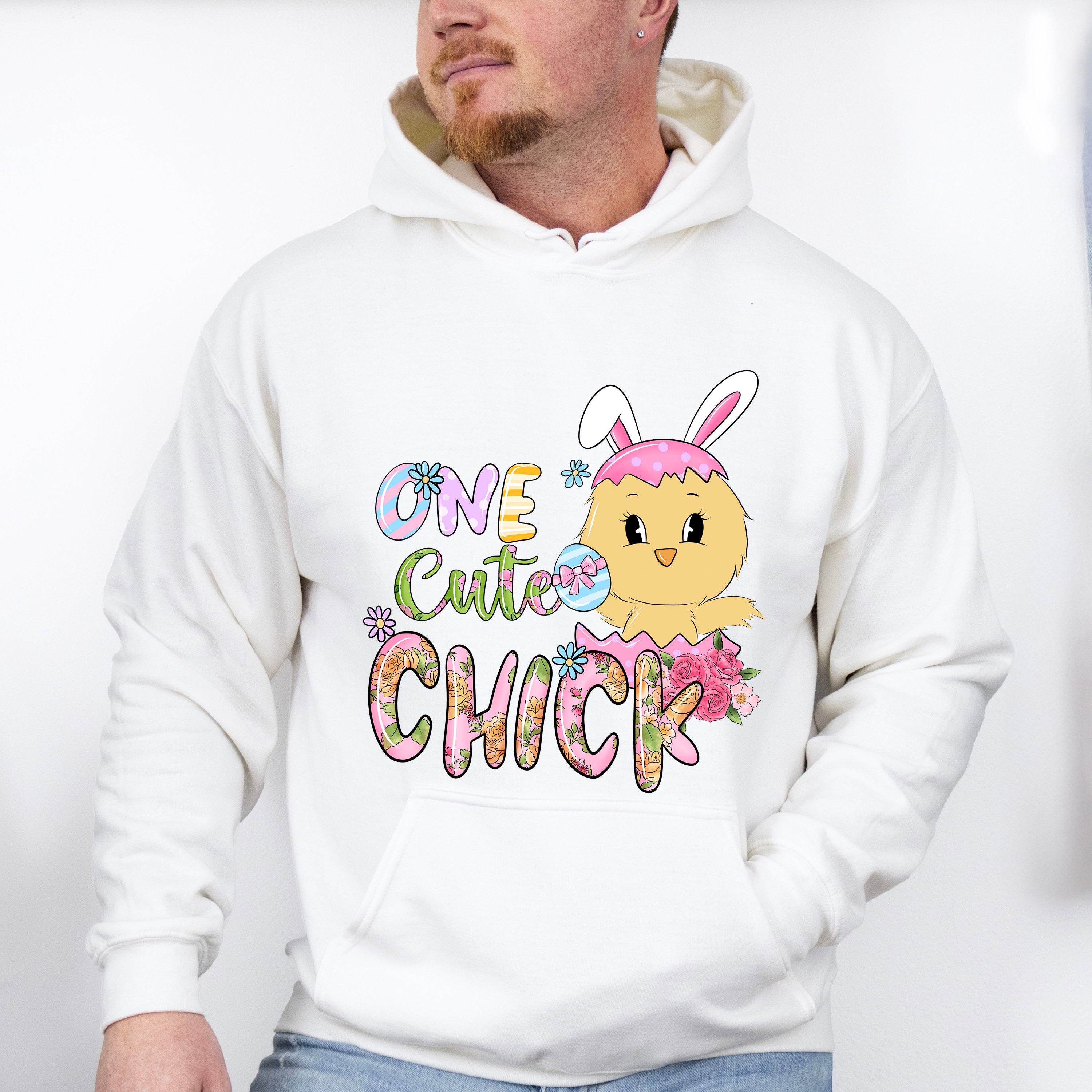 One Cute Chick Easter Day Unisex Crewneck T-Shirt Sweatshirt Hoodie