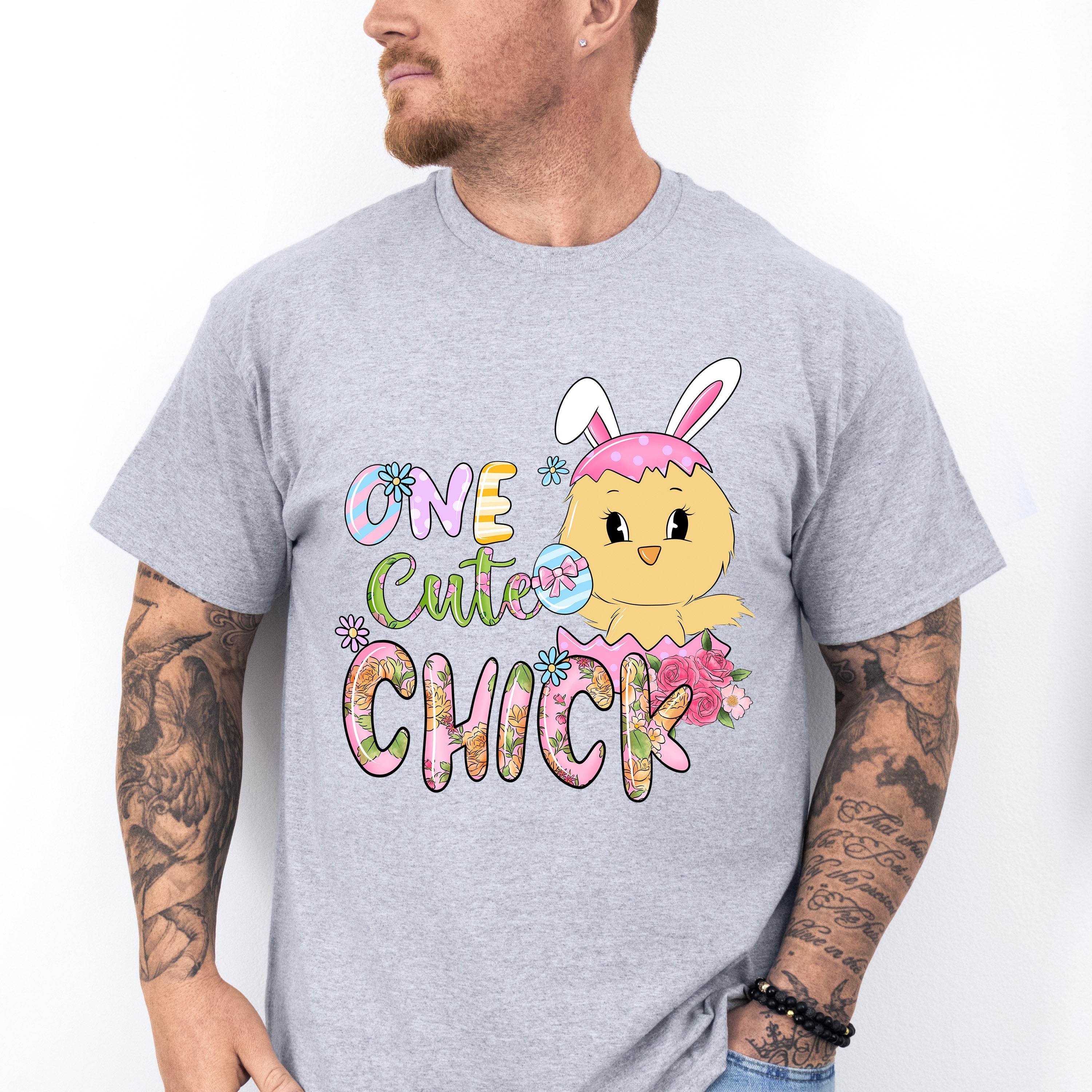 One Cute Chick Easter Day Unisex Crewneck T-Shirt Sweatshirt Hoodie