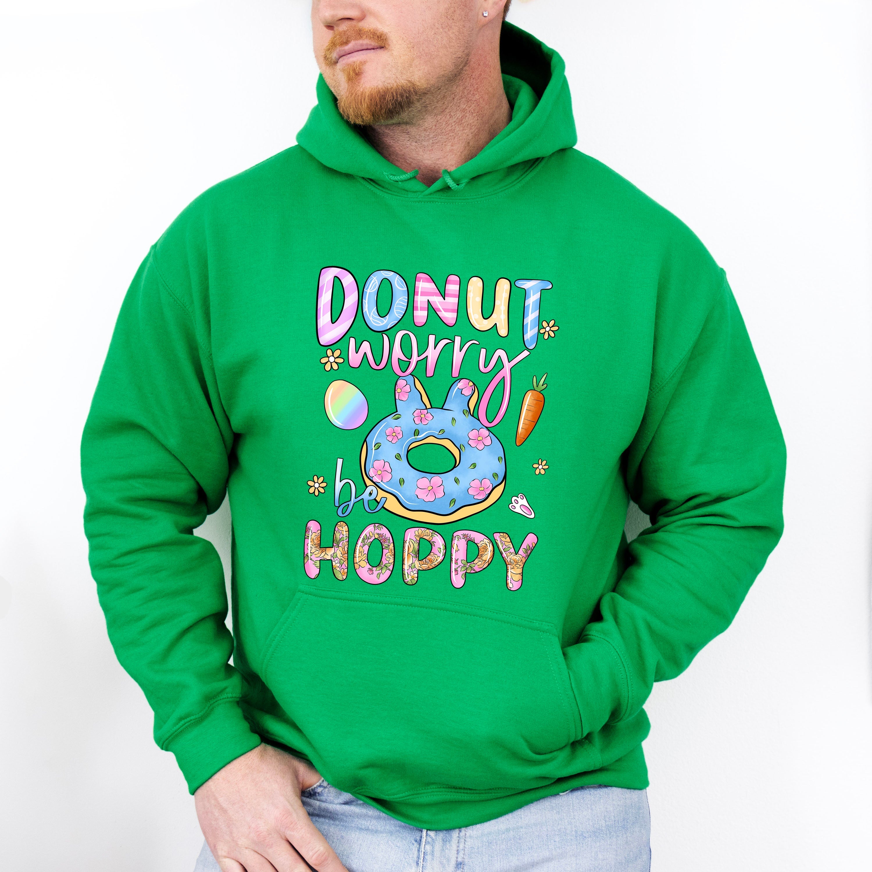 Donut Worry Be Happy Easter Day Unisex Crewneck T-Shirt Sweatshirt Hoodie