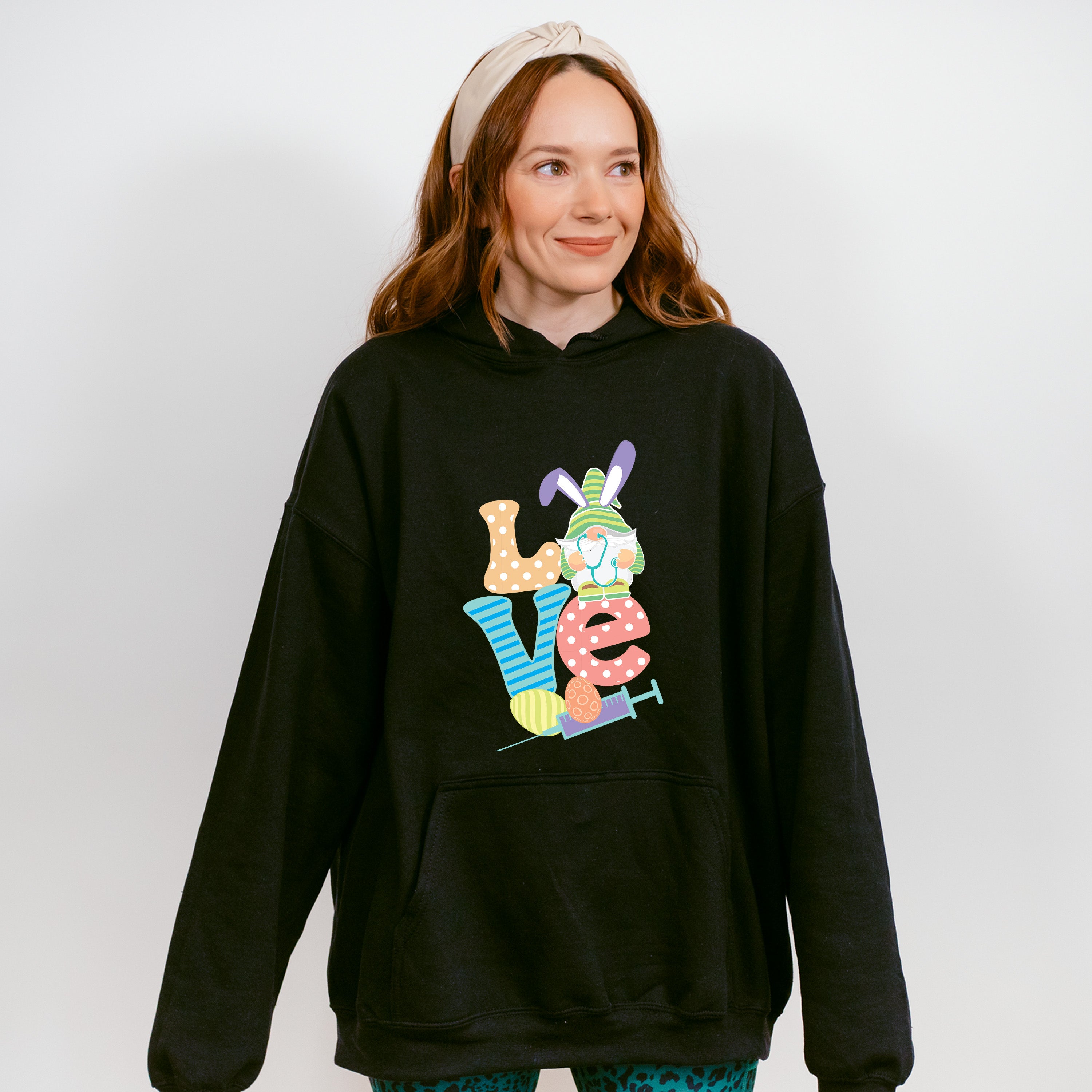 Love Nurse Gnome Easter Day Unisex Crewneck T-Shirt Sweatshirt Hoodie