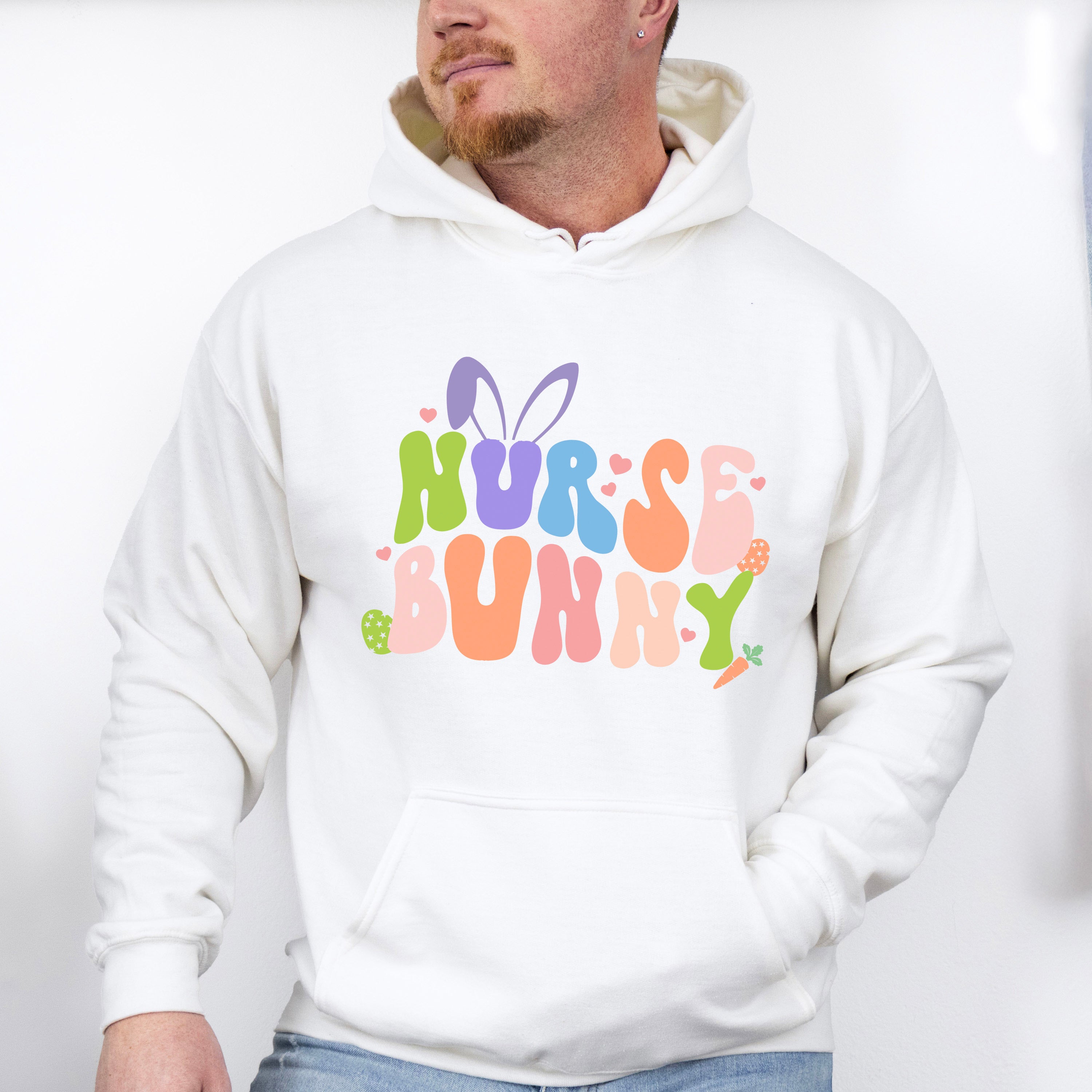 Nurse Bunny Easter Day Unisex Crewneck T-Shirt Sweatshirt Hoodie