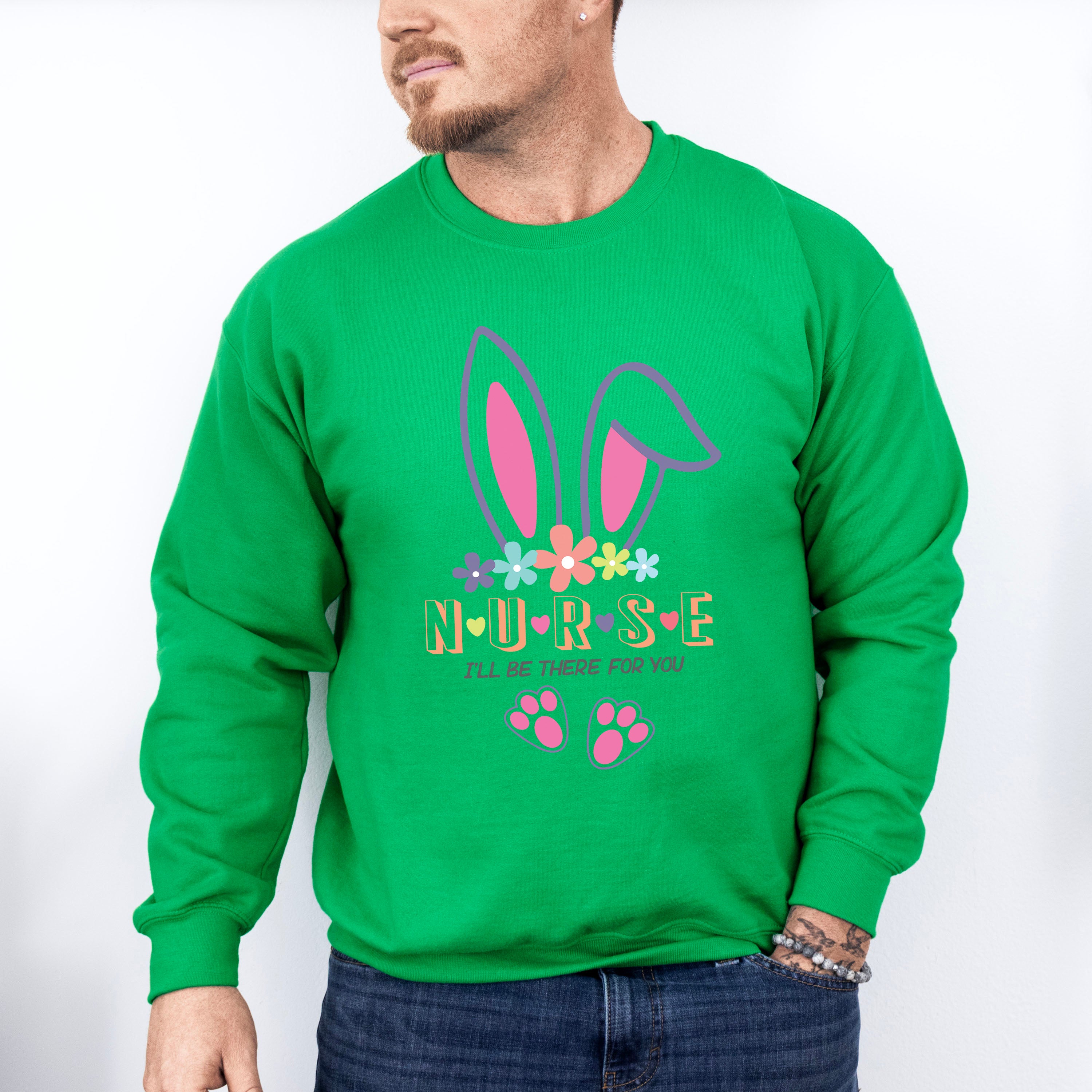 Easter Bunny Nurse Easter Day Unisex Crewneck T-Shirt Sweatshirt Hoodie