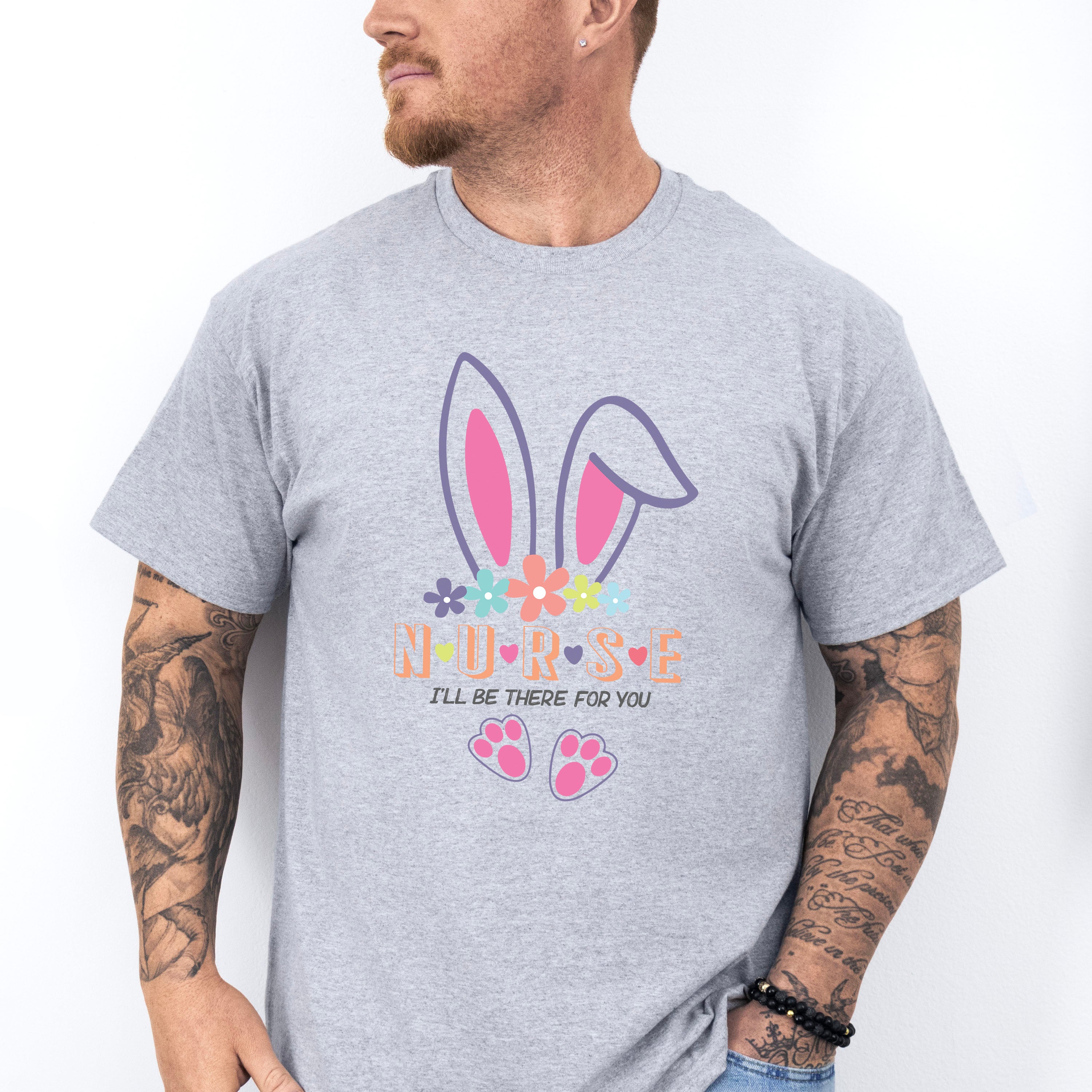 Easter Bunny Nurse Easter Day Unisex Crewneck T-Shirt Sweatshirt Hoodie