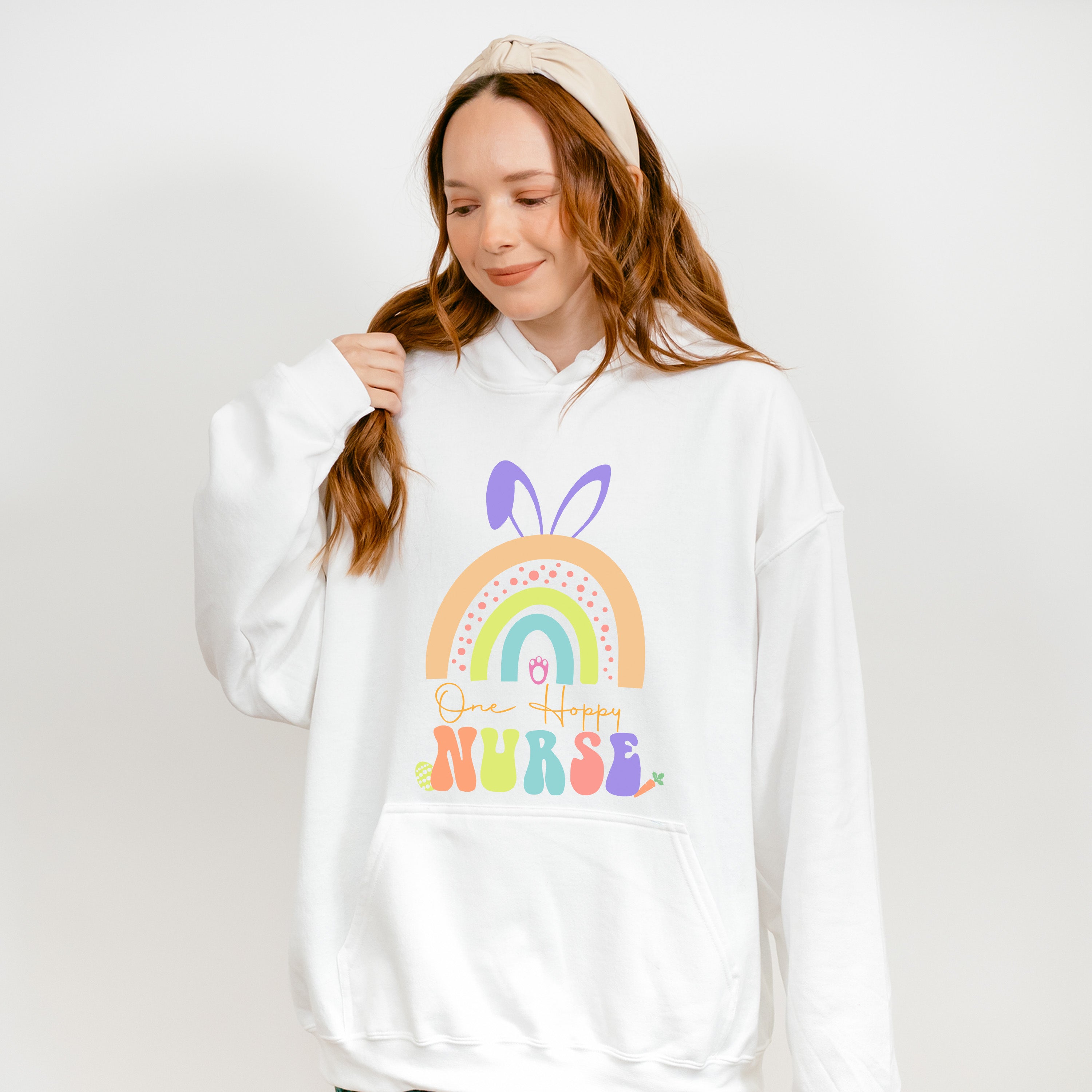 One Happy Nurse Easter Day Unisex Crewneck T-Shirt Sweatshirt Hoodie