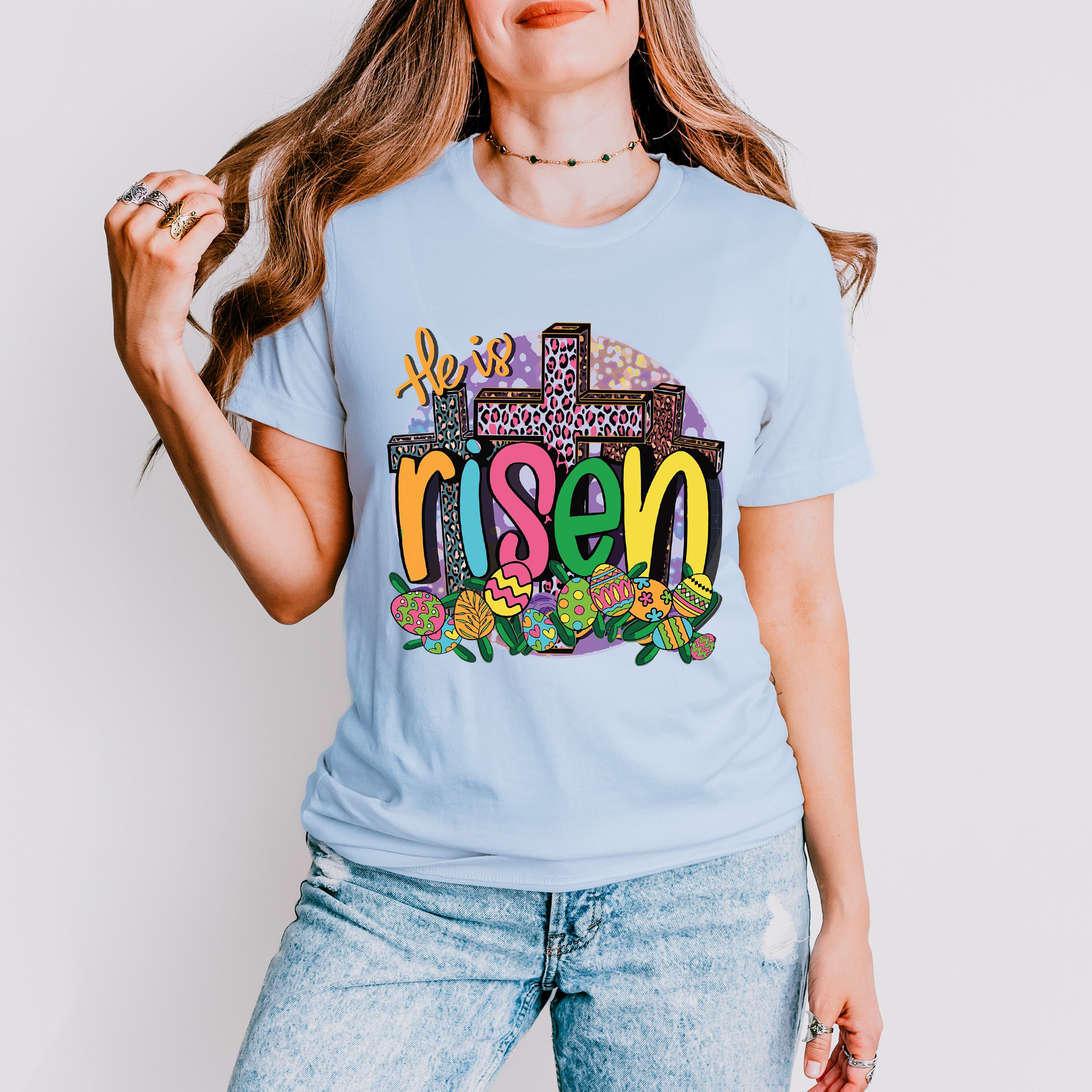 Risen Easter Day Unisex Crewneck T-Shirt Sweatshirt Hoodie