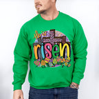 Risen Easter Day Unisex Crewneck T-Shirt Sweatshirt Hoodie