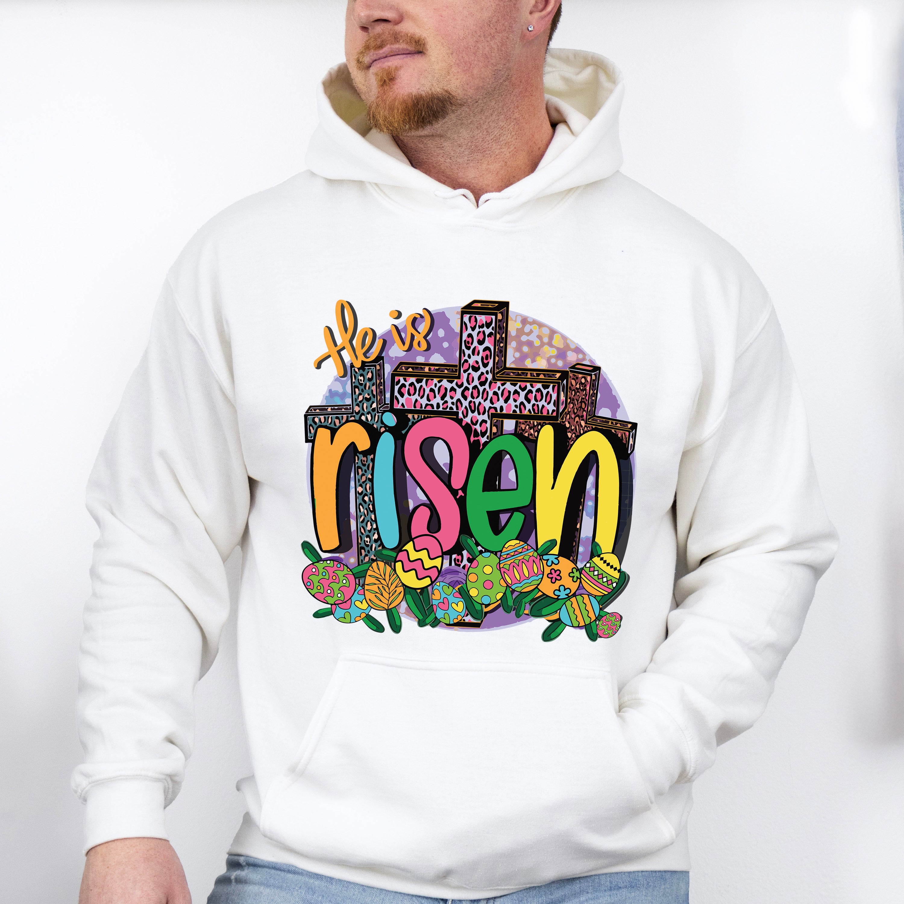 Risen Easter Day Unisex Crewneck T-Shirt Sweatshirt Hoodie