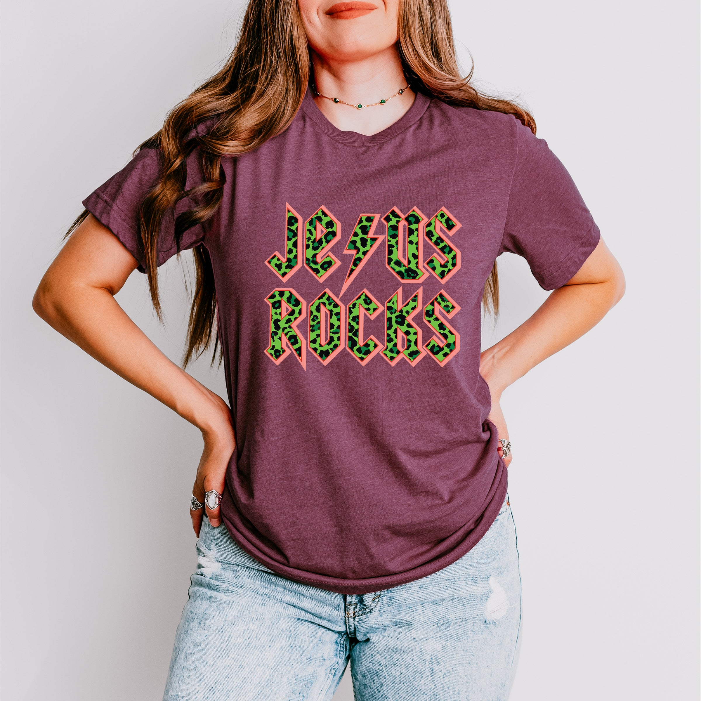 Jesus Rocks Easter Day Unisex Crewneck T-Shirt Sweatshirt Hoodie