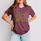 Jesus Rocks Easter Day Unisex Crewneck T-Shirt Sweatshirt Hoodie