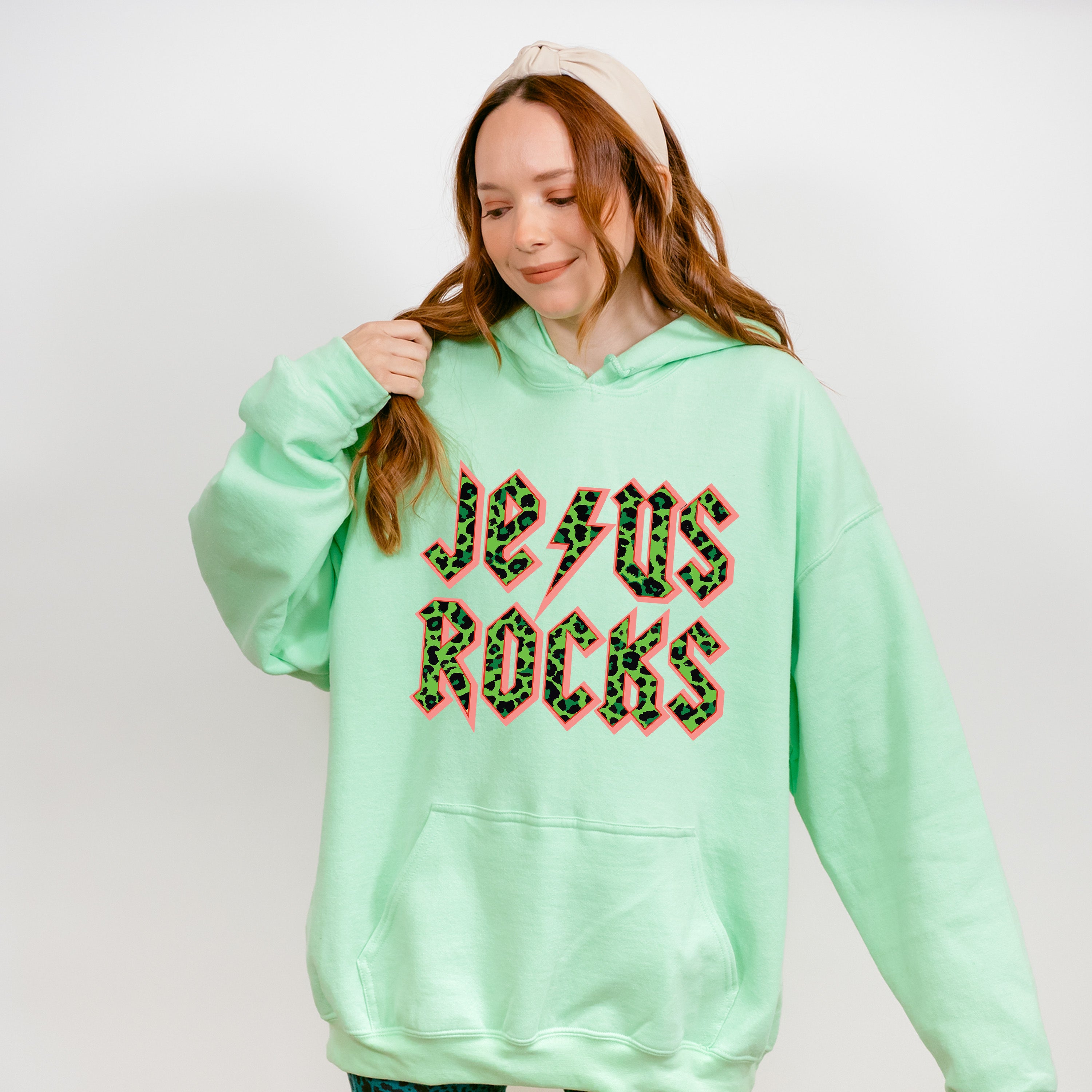 Jesus Rocks Easter Day Unisex Crewneck T-Shirt Sweatshirt Hoodie