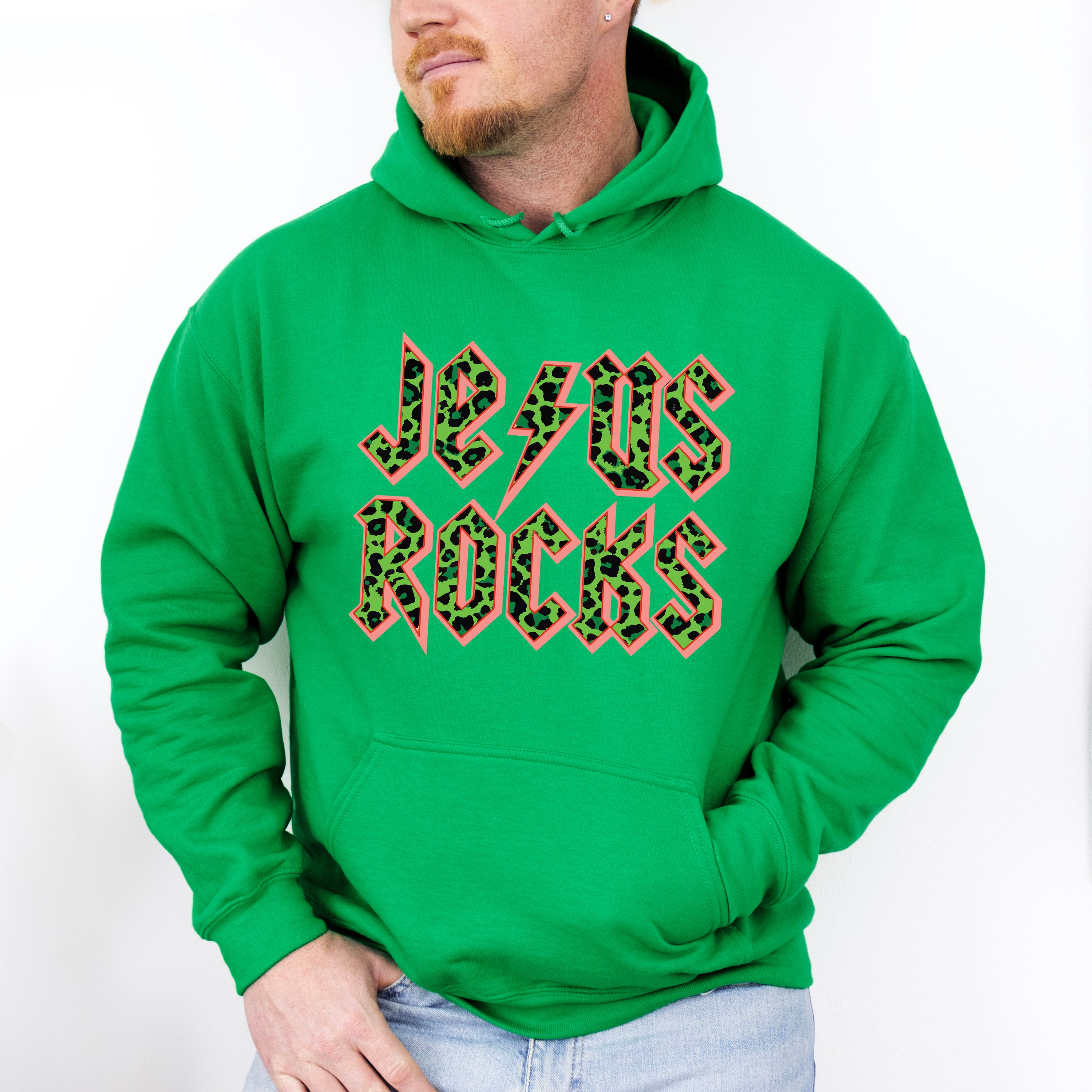 Jesus Rocks Easter Day Unisex Crewneck T-Shirt Sweatshirt Hoodie