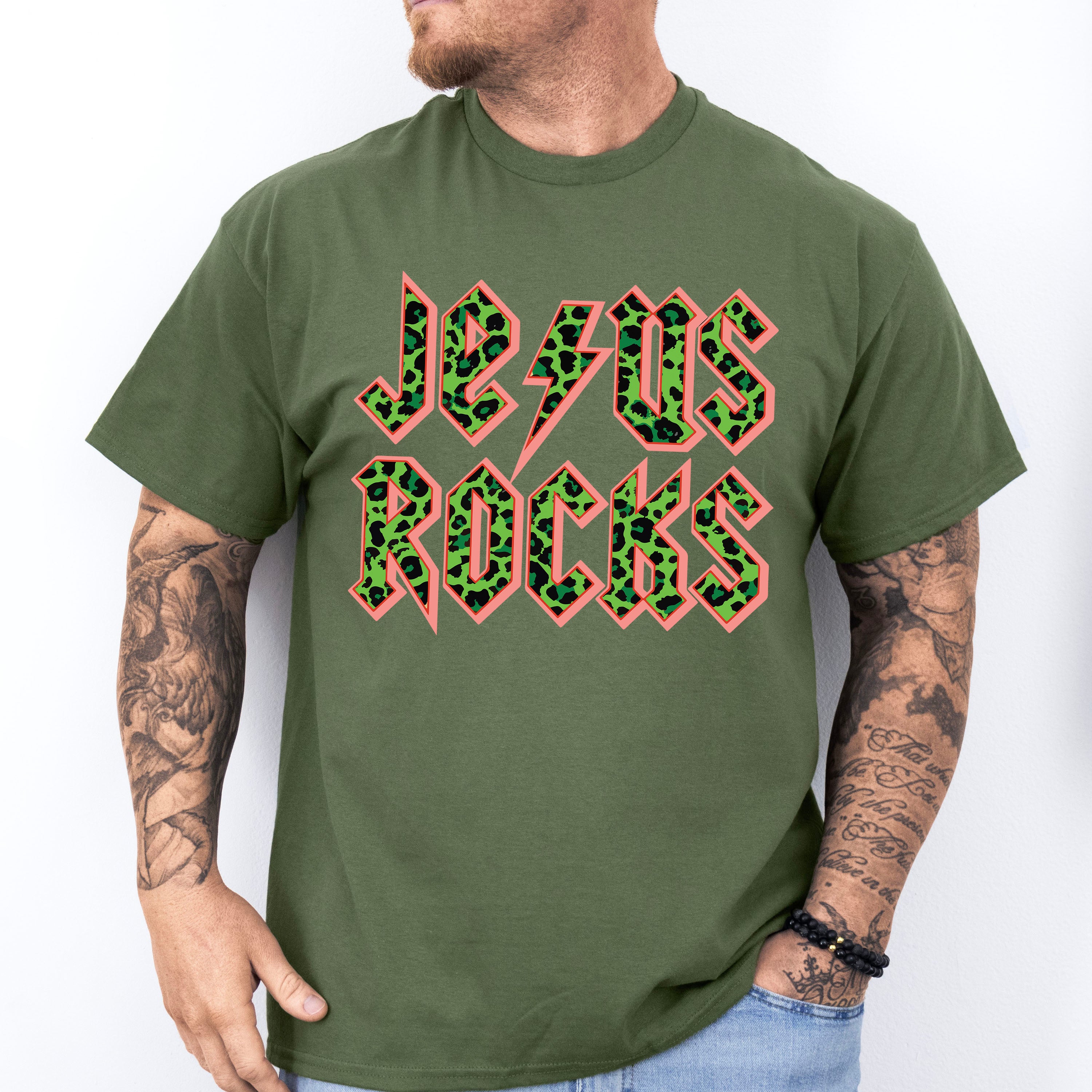 Jesus Rocks Easter Day Unisex Crewneck T-Shirt Sweatshirt Hoodie