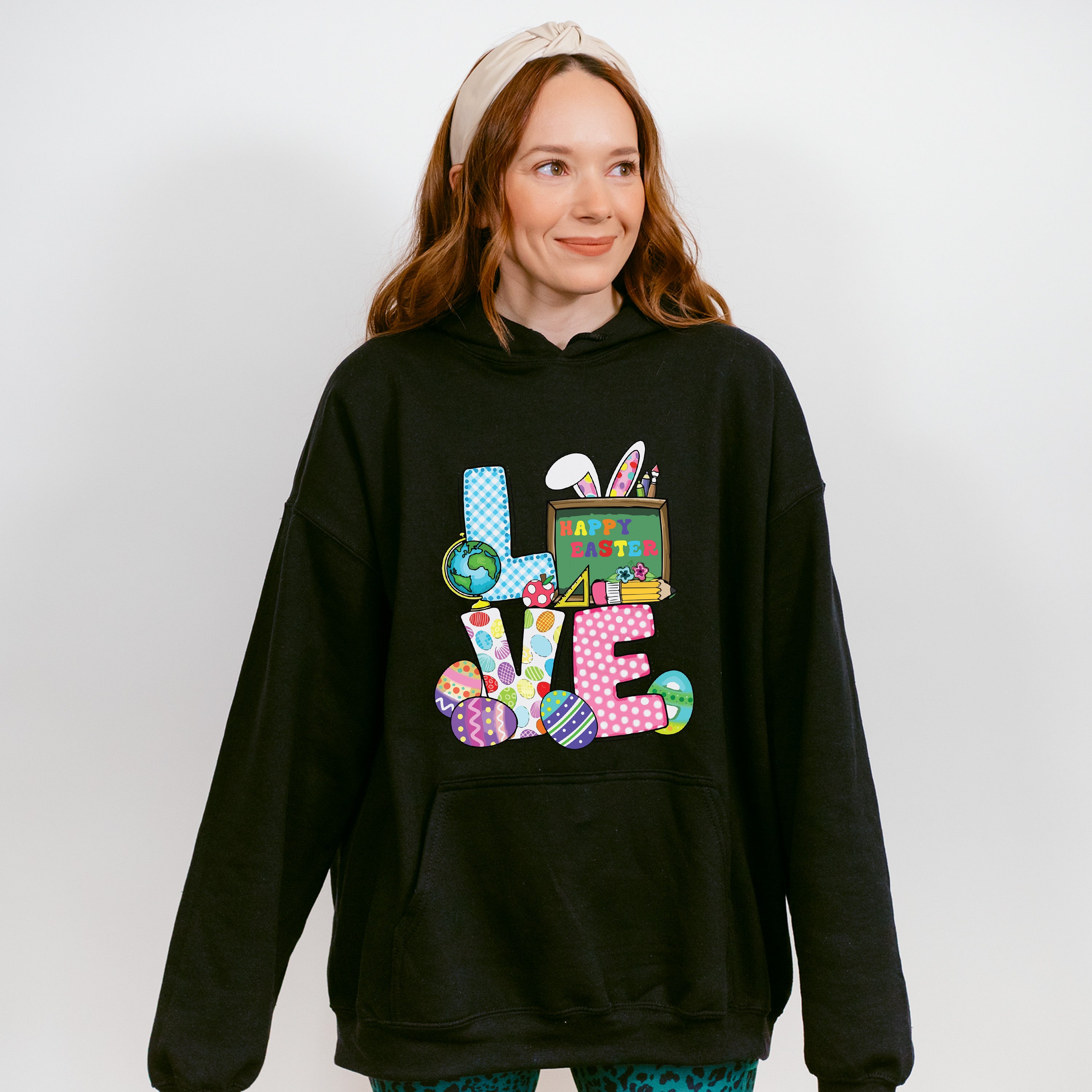 Love Happy Easter Easter Day Unisex Crewneck T-Shirt Sweatshirt Hoodie