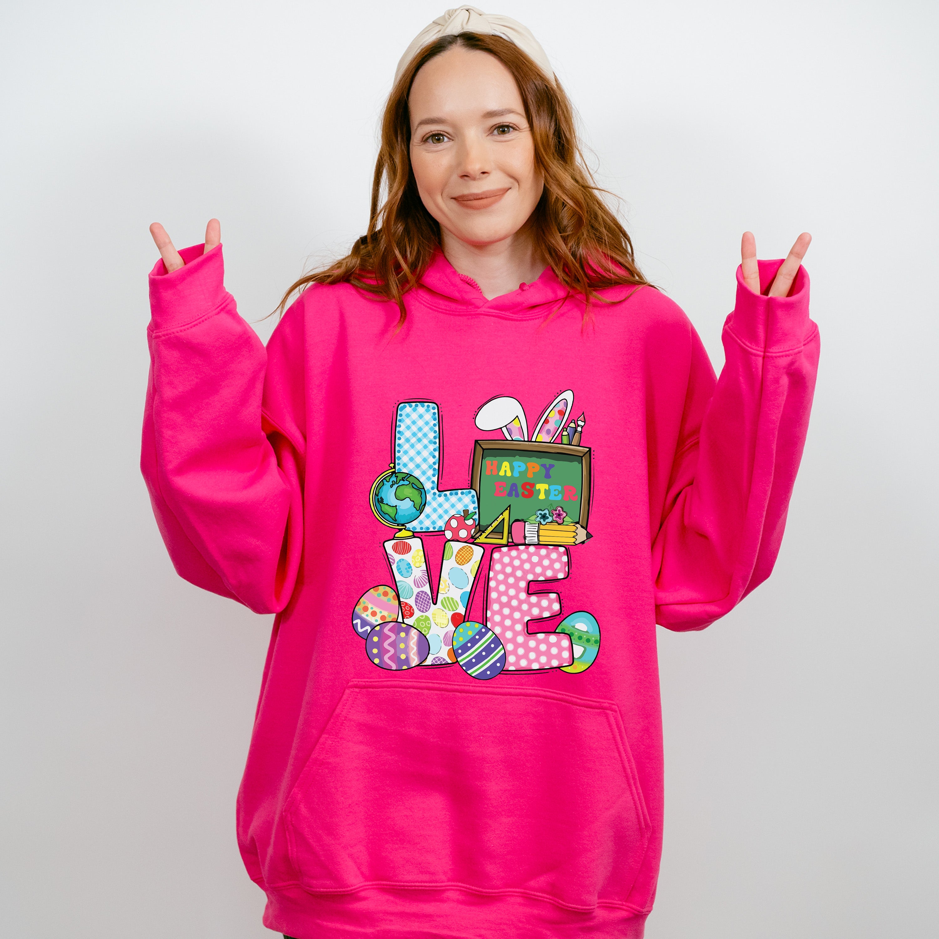 Love Happy Easter Easter Day Unisex Crewneck T-Shirt Sweatshirt Hoodie