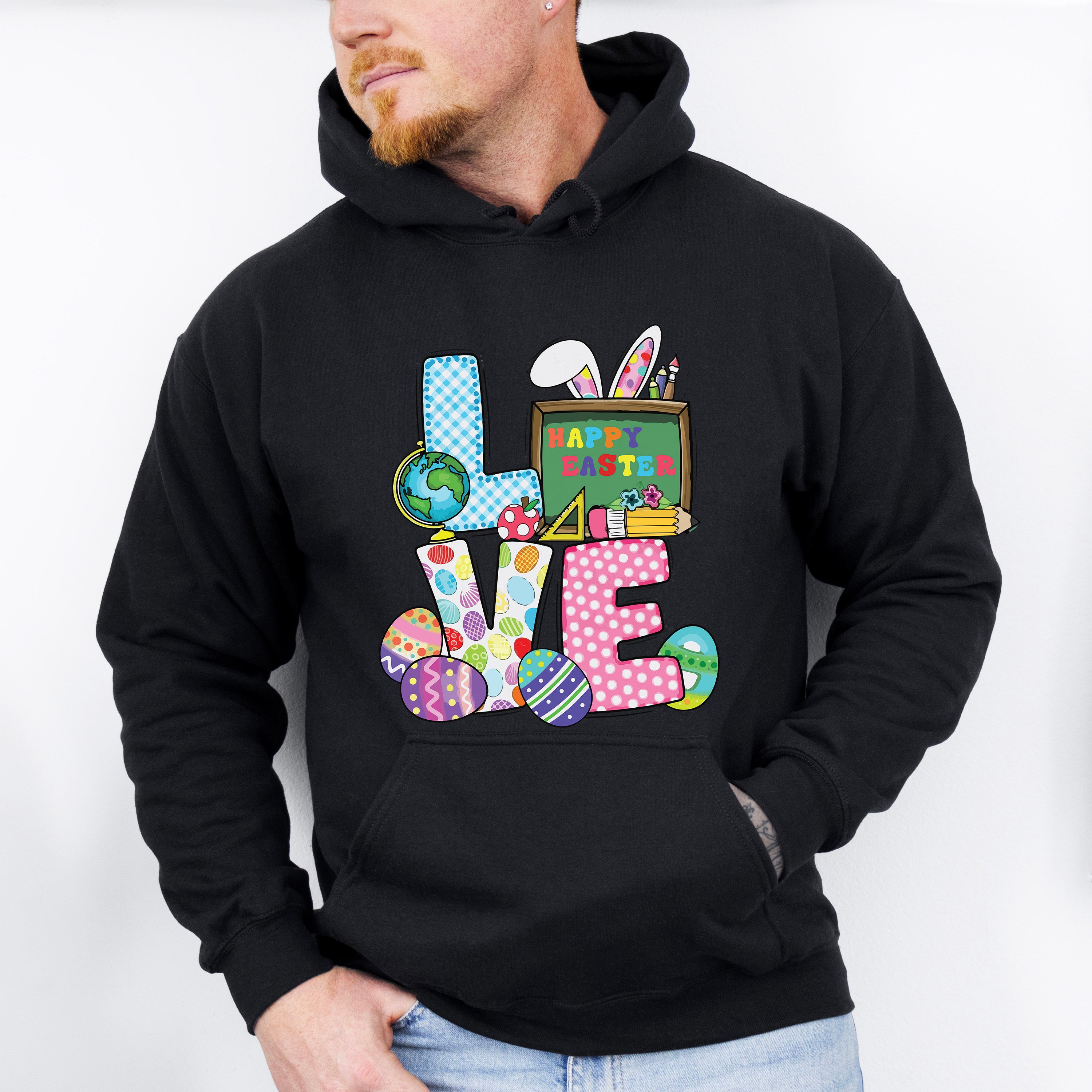 Love Happy Easter Easter Day Unisex Crewneck T-Shirt Sweatshirt Hoodie