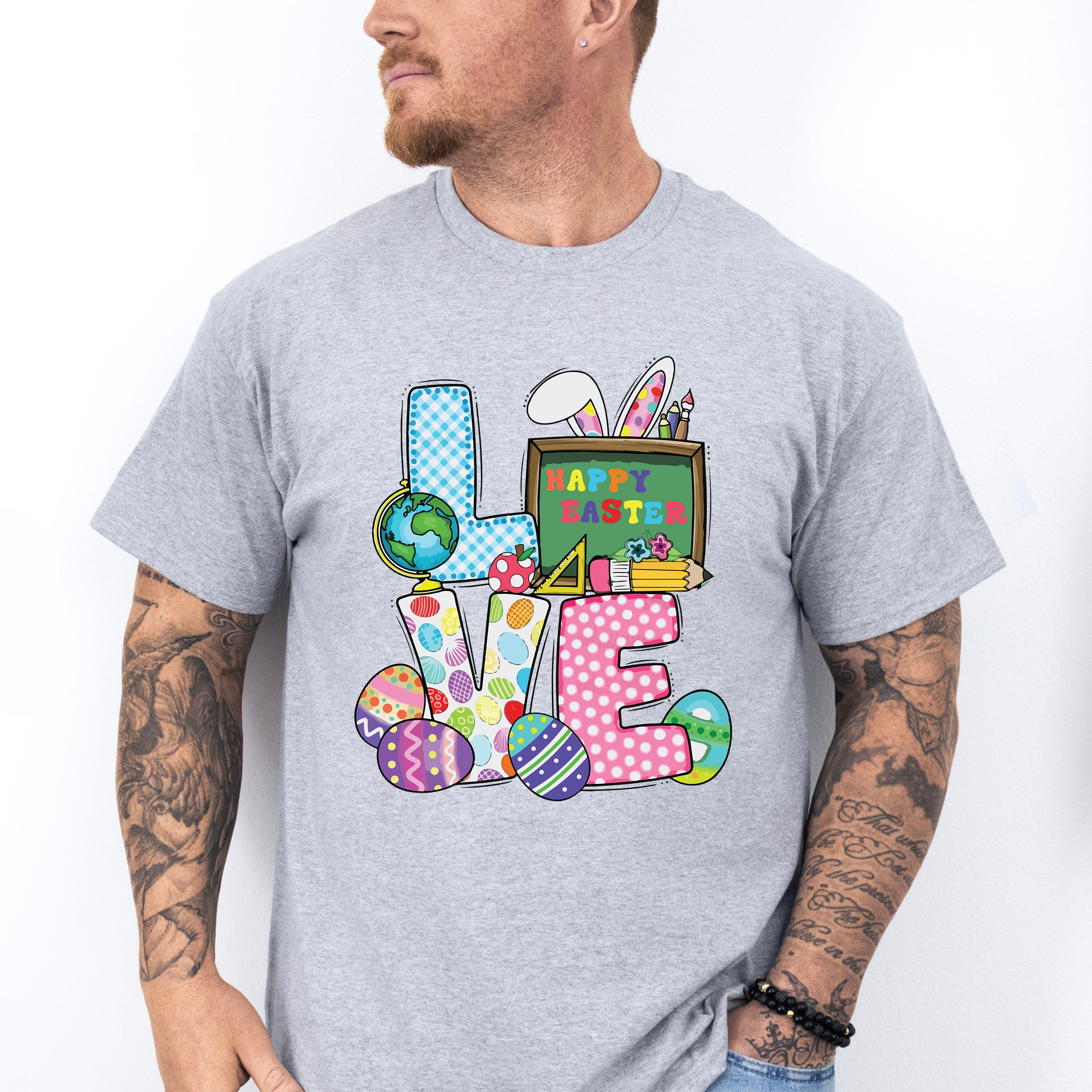 Love Happy Easter Easter Day Unisex Crewneck T-Shirt Sweatshirt Hoodie