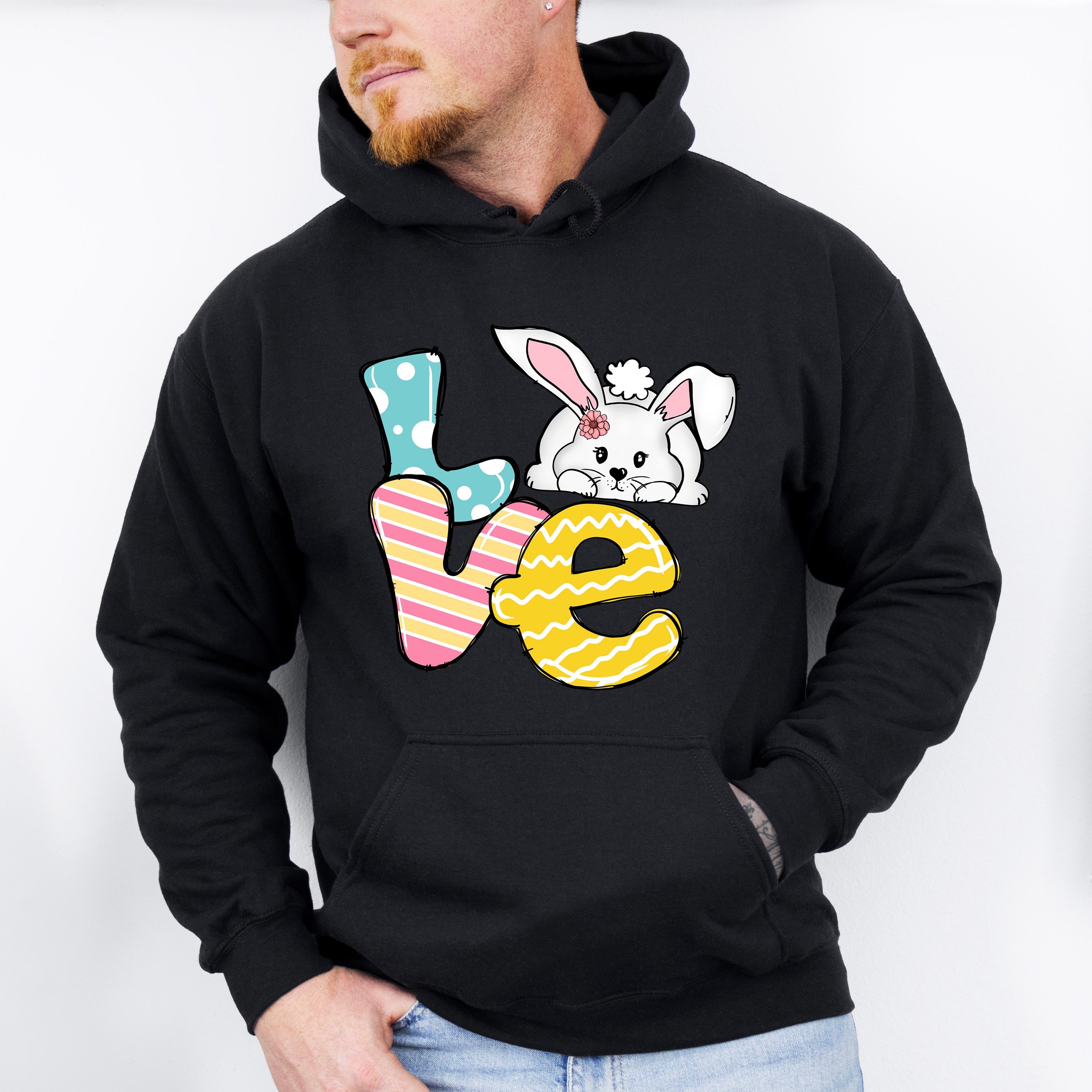 Love Easter Rabbit Easter Day Unisex Crewneck T-Shirt Sweatshirt Hoodie