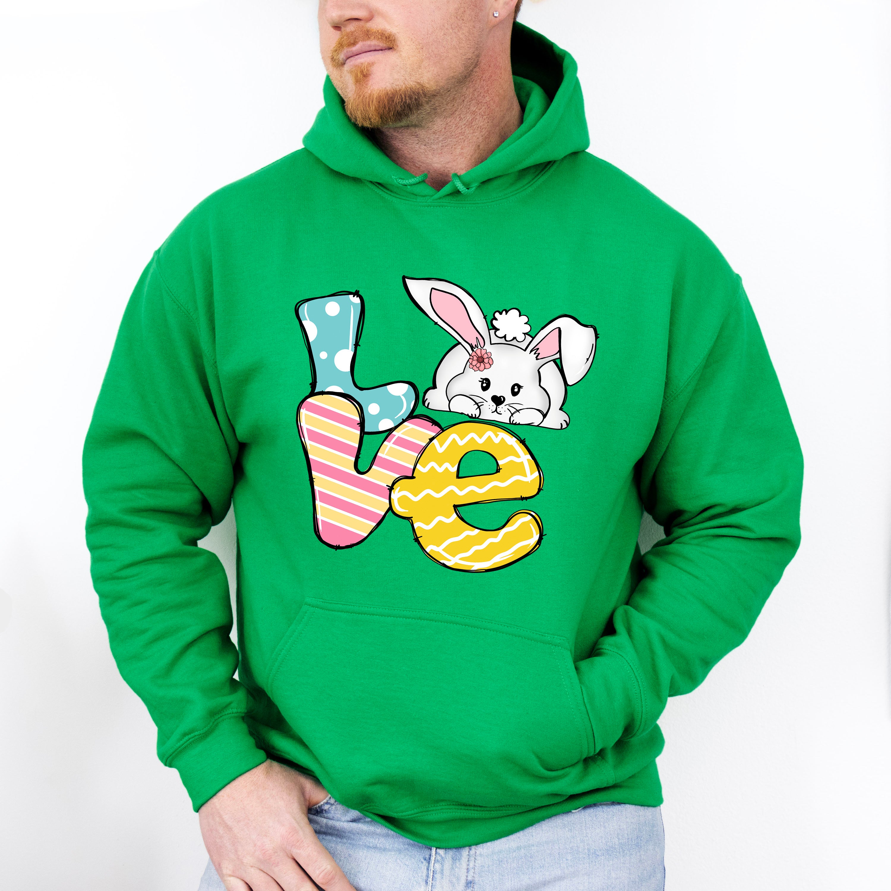 Love Easter Rabbit Easter Day Unisex Crewneck T-Shirt Sweatshirt Hoodie