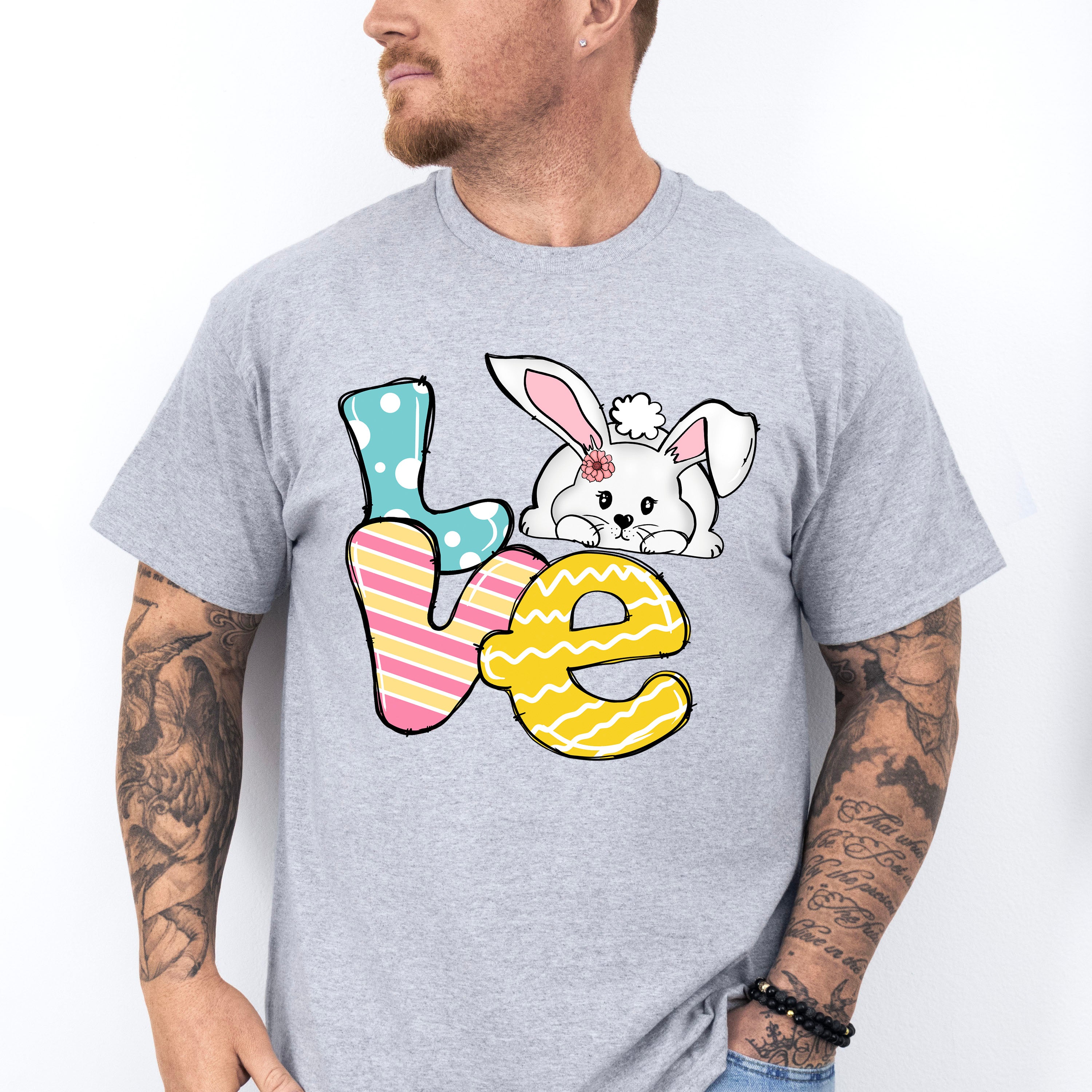 Love Easter Rabbit Easter Day Unisex Crewneck T-Shirt Sweatshirt Hoodie