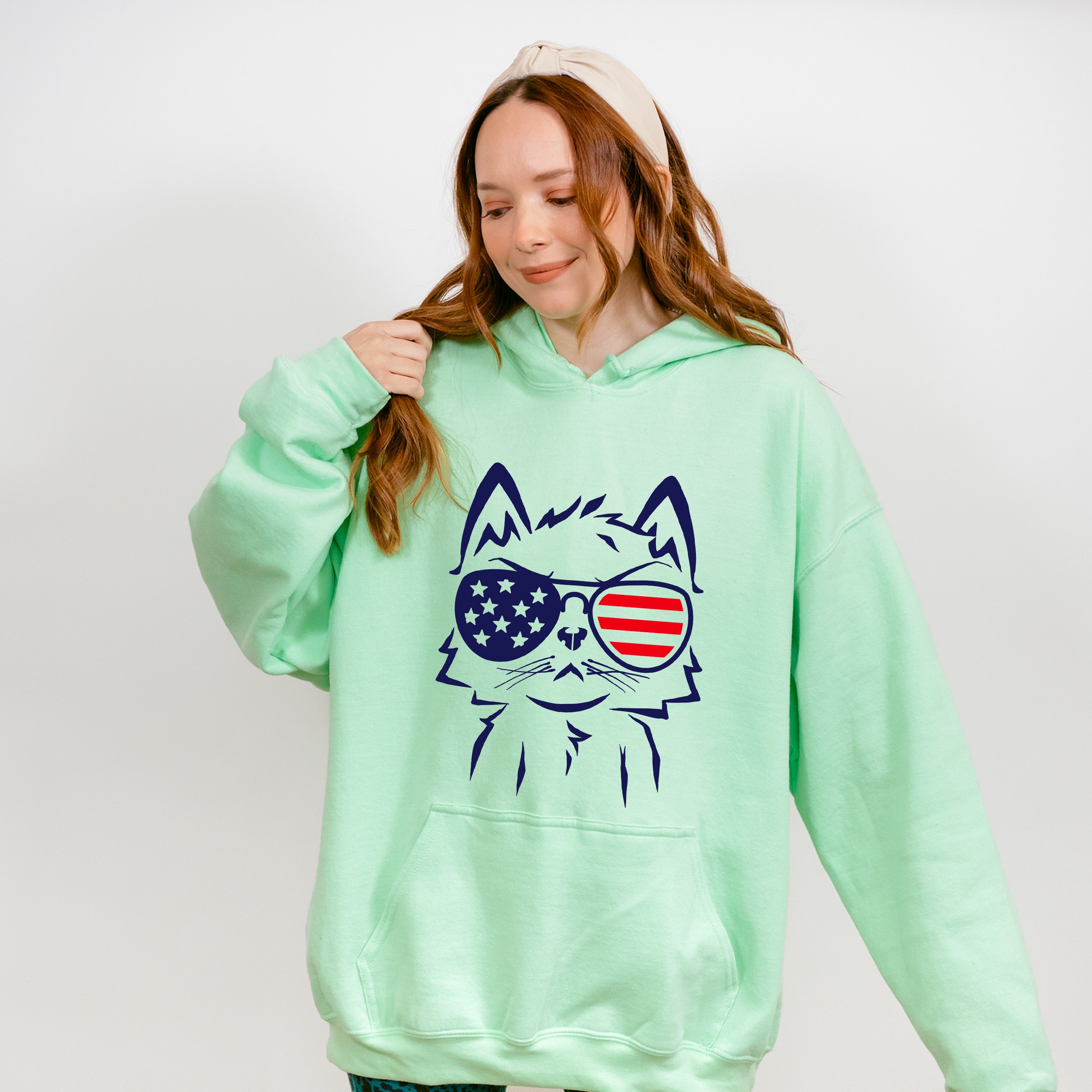 American Cat,Fun Theme T-shirt, Hoodie, Sweatshirt