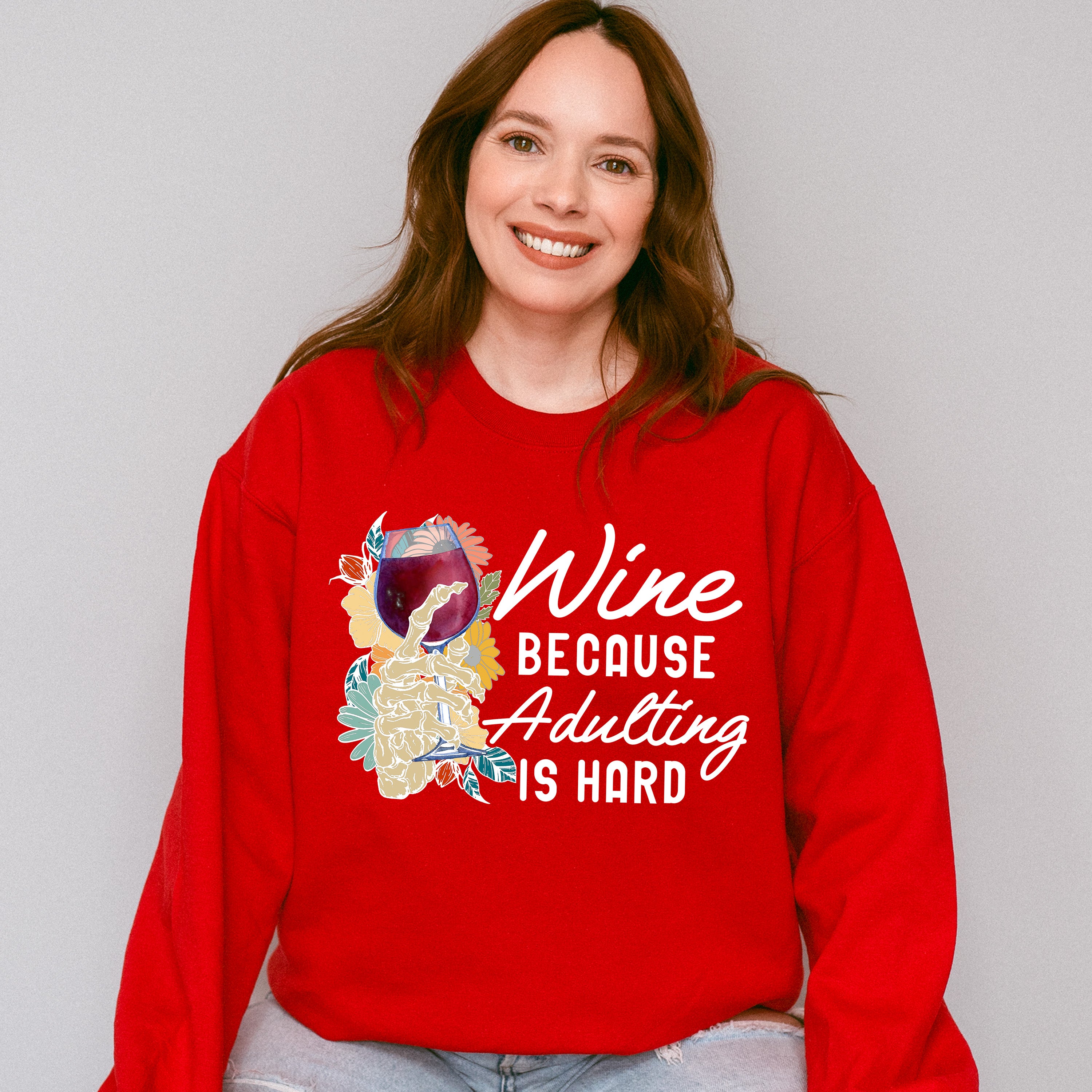 Wine Cause Adulting Is Hard,Fun Theme T-shirt, Hoodie, Sweatshirt