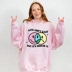 Life Isnt Easy But It's Worth It Good Vibes Theme T-shirt, Hoodie, Sweatshirt