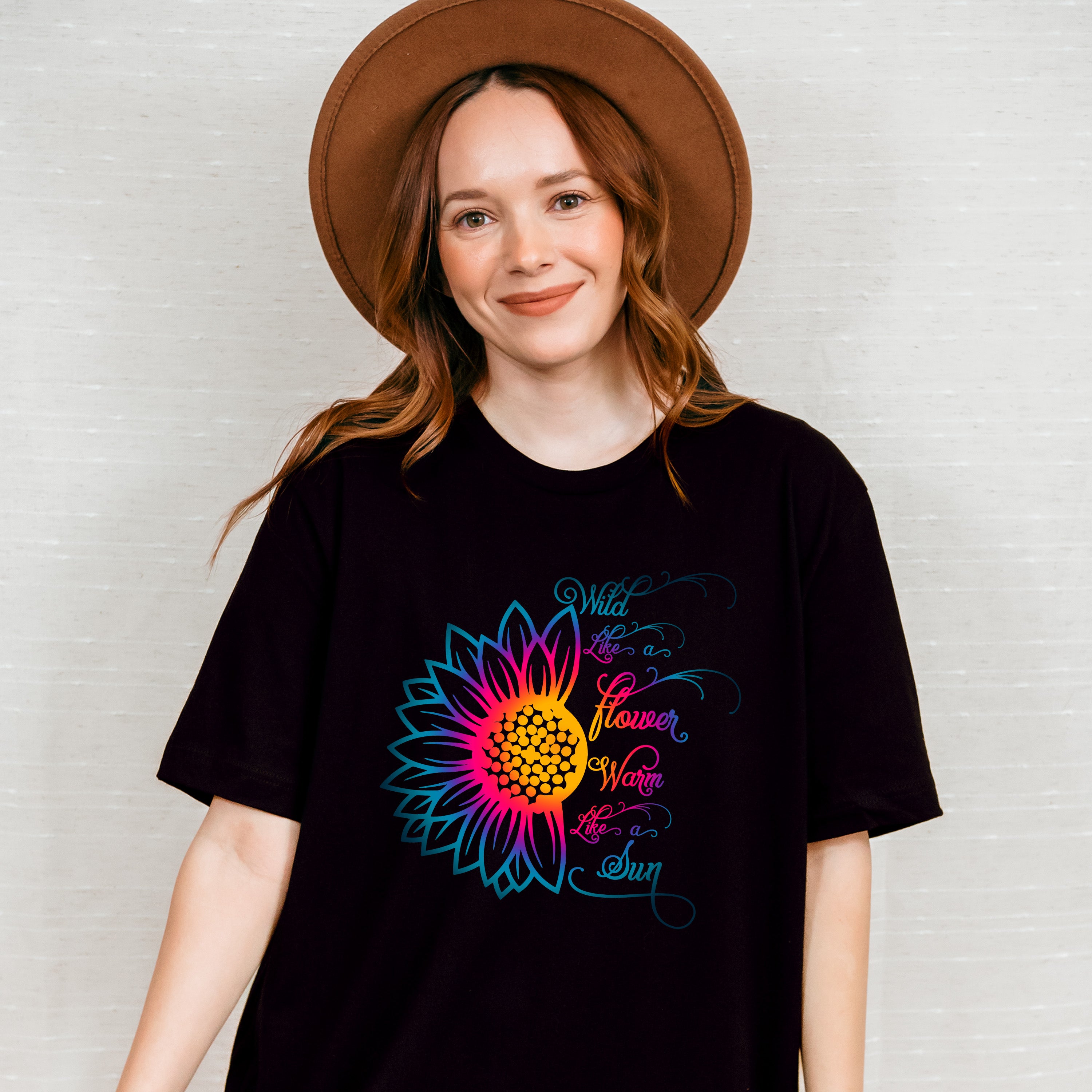 Wild Like A Flower Warm Like The Sun Good Vibes Theme T-shirt, Hoodie, Sweatshirt