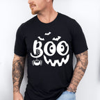 Halloween Boo pumpkin smile face design - Halloween Unisex Crewneck T-Shirt Sweatshirt Hoodie