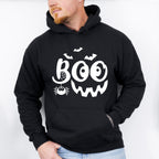 Halloween Boo pumpkin smile face design - Halloween Unisex Crewneck T-Shirt Sweatshirt Hoodie