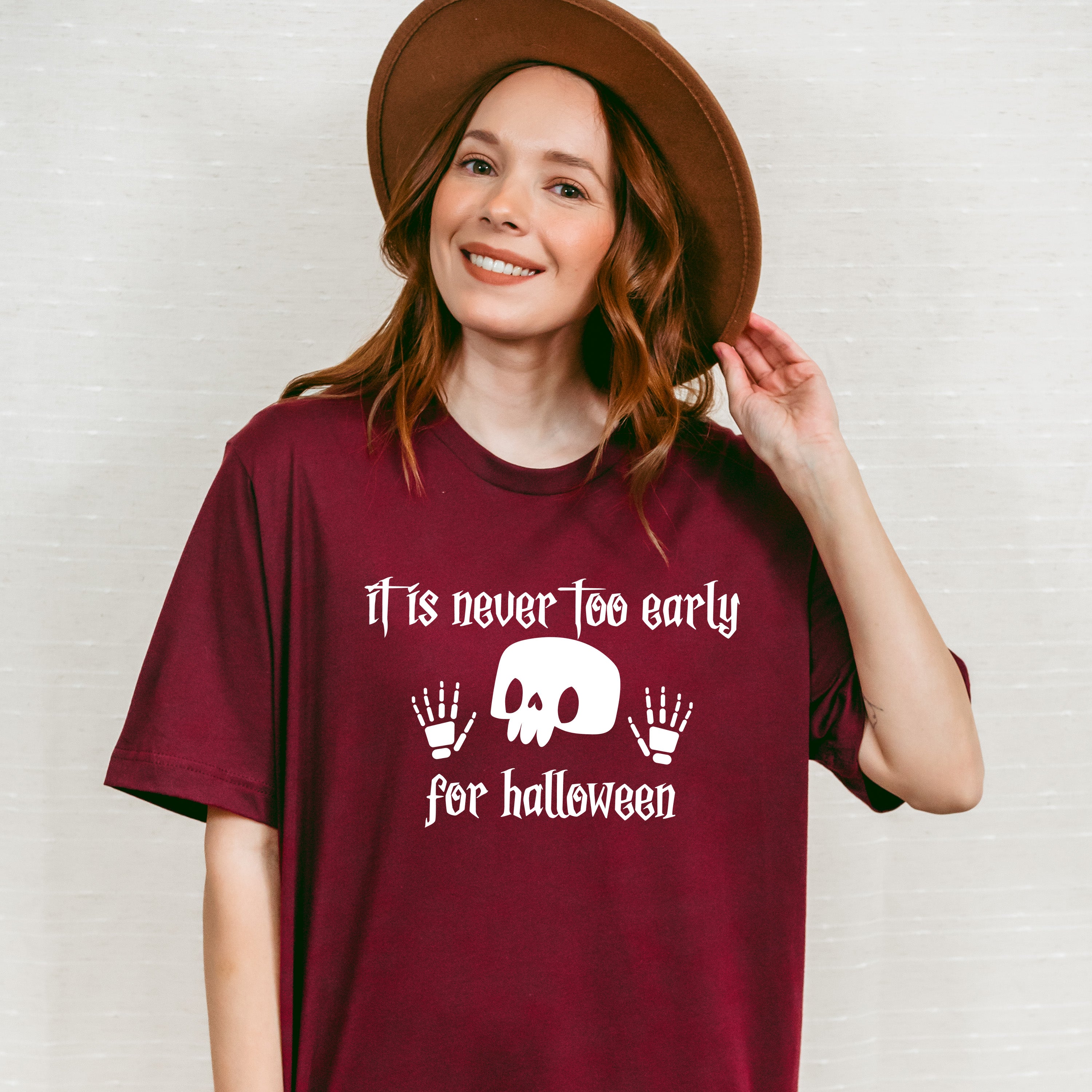 It Is Never Too Early For Halloween Design - Halloween Unisex Crewneck T-Shirt Sweatshirt Hoodie